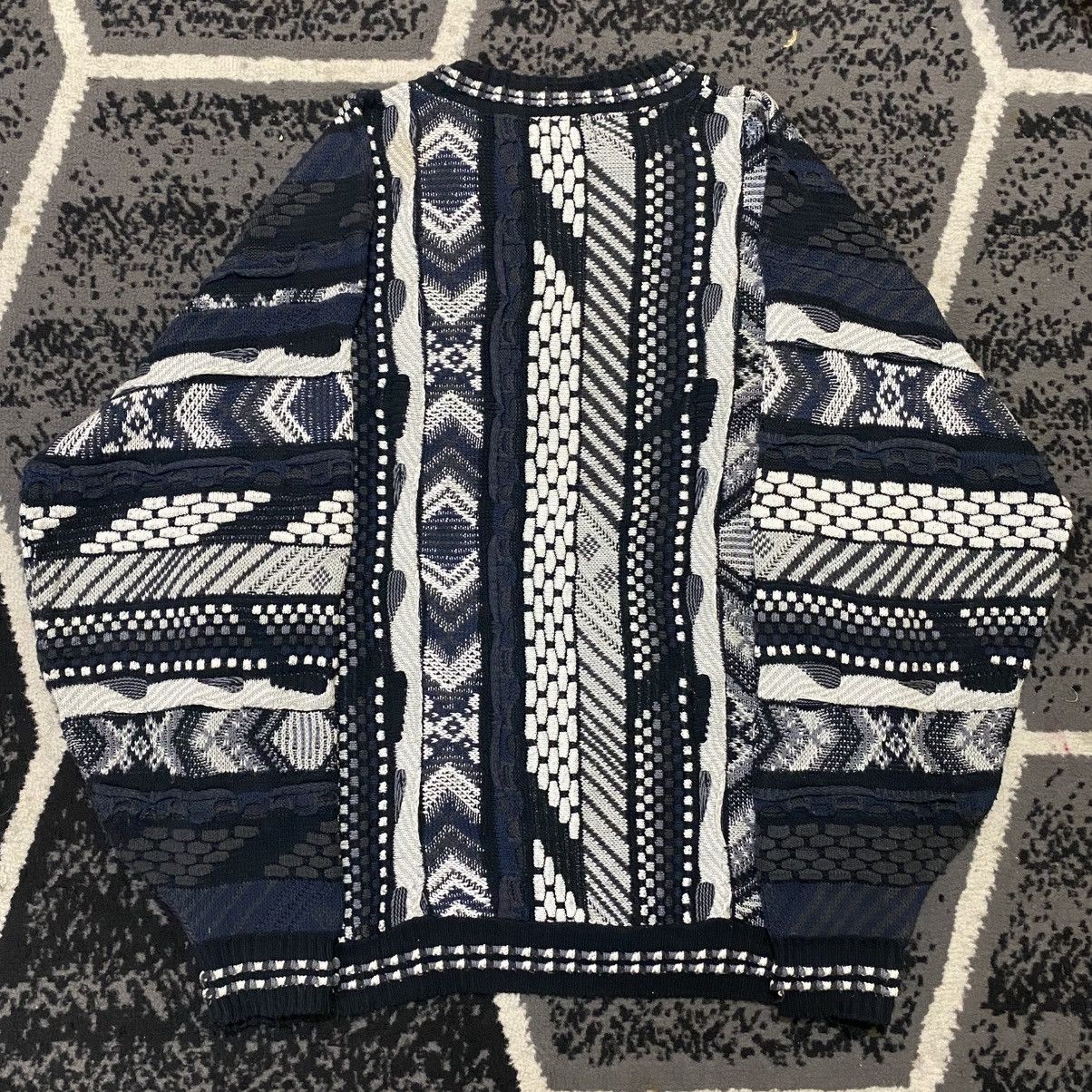 Protege Vintage 90s Protege Coogie Style 3D Knit Sweater Size US M / EU 48-50 / 2 - 2 Thumbnail
