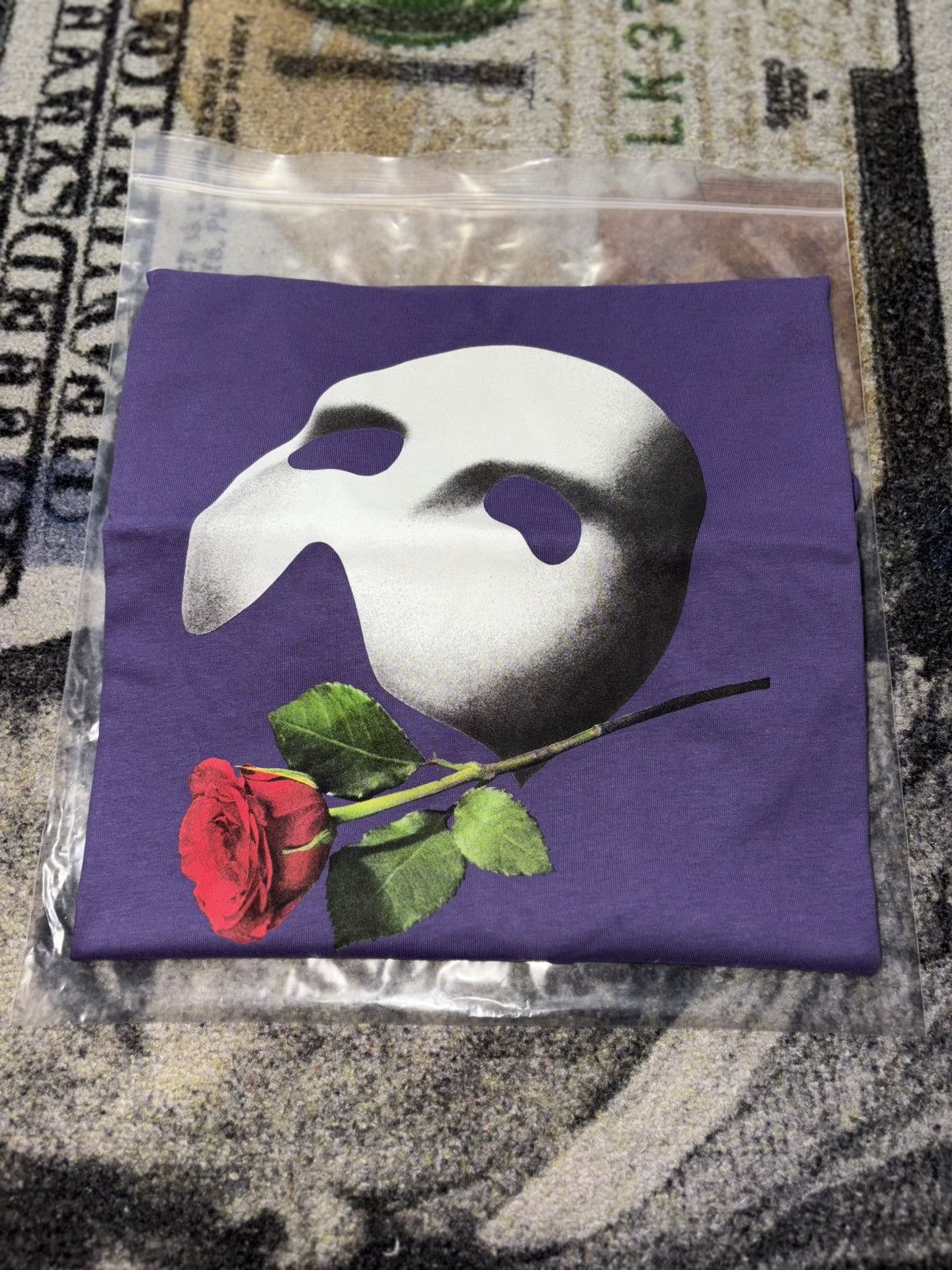 Palace Palace Phantom of the Opera T-Shirt Purple (GLOW IN DARK) Size US S / EU 44-46 / 1 - 1 Thumbnail