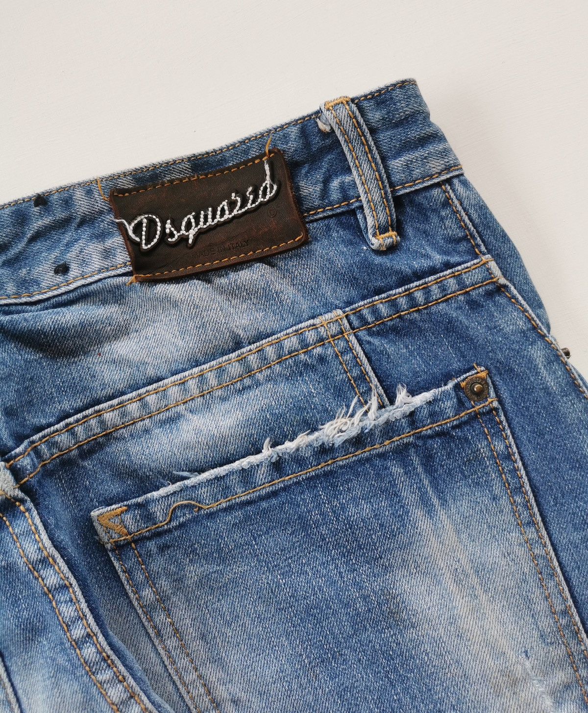 Dsquared2 Dsquared2 Distressed Reworked Ankle Denim Size US 33 - 8 Thumbnail