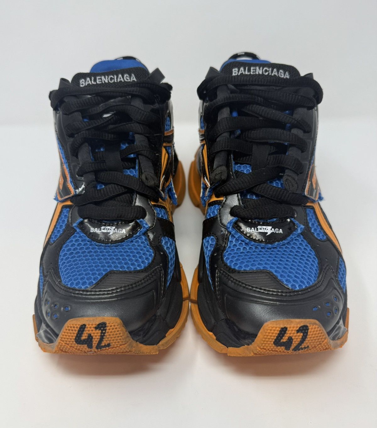 Balenciaga Balenciaga Runner Sneaker (Blue/Orange) Size US 9 / EU 42 - 2 Thumbnail