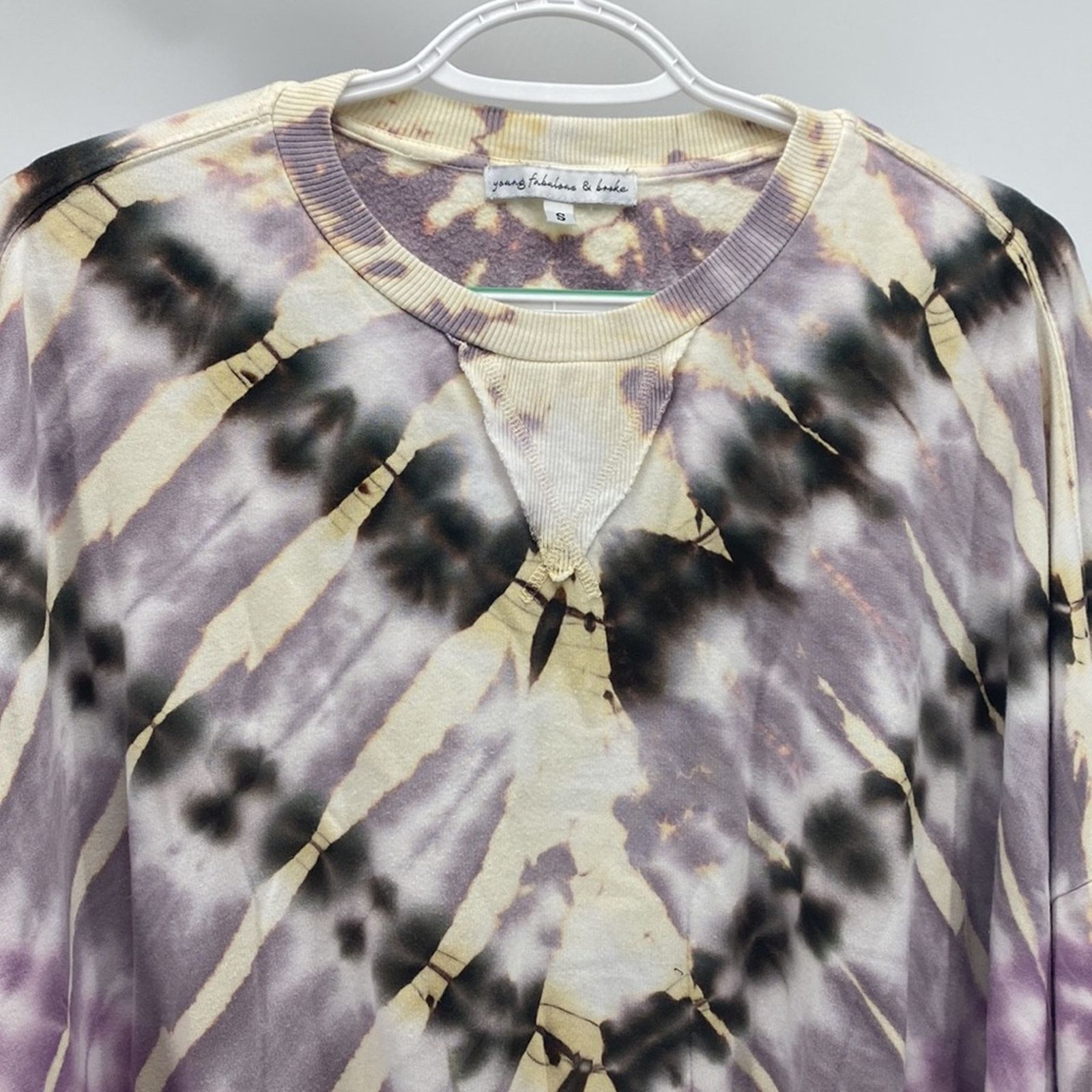 Young Fabulous & Broke Young Fabulous & Broke Purple Tie Dye Sweatshirt soft sz S Size S / US 4 / IT 40 - 3 Thumbnail