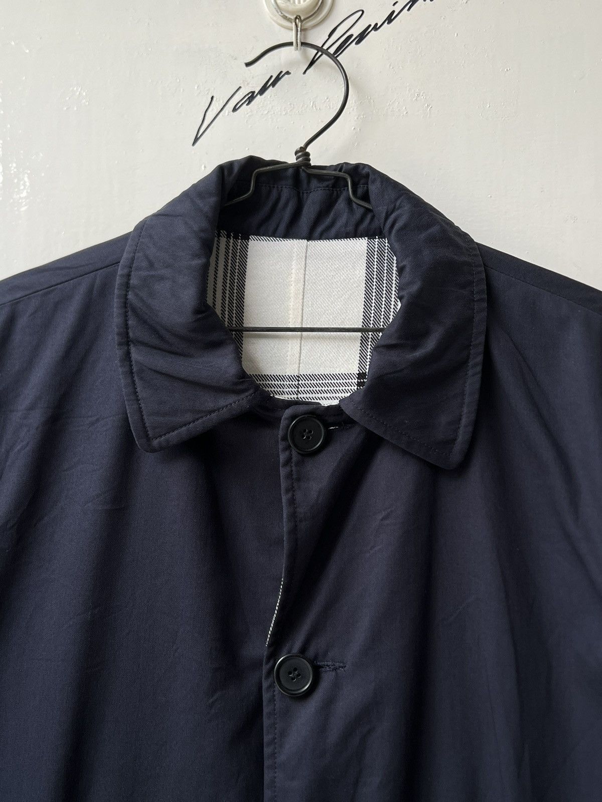 Sandro SANDRO Paris Navy Reversible Coat Jacket Size US M / EU 48-50 / 2 - 21 Thumbnail