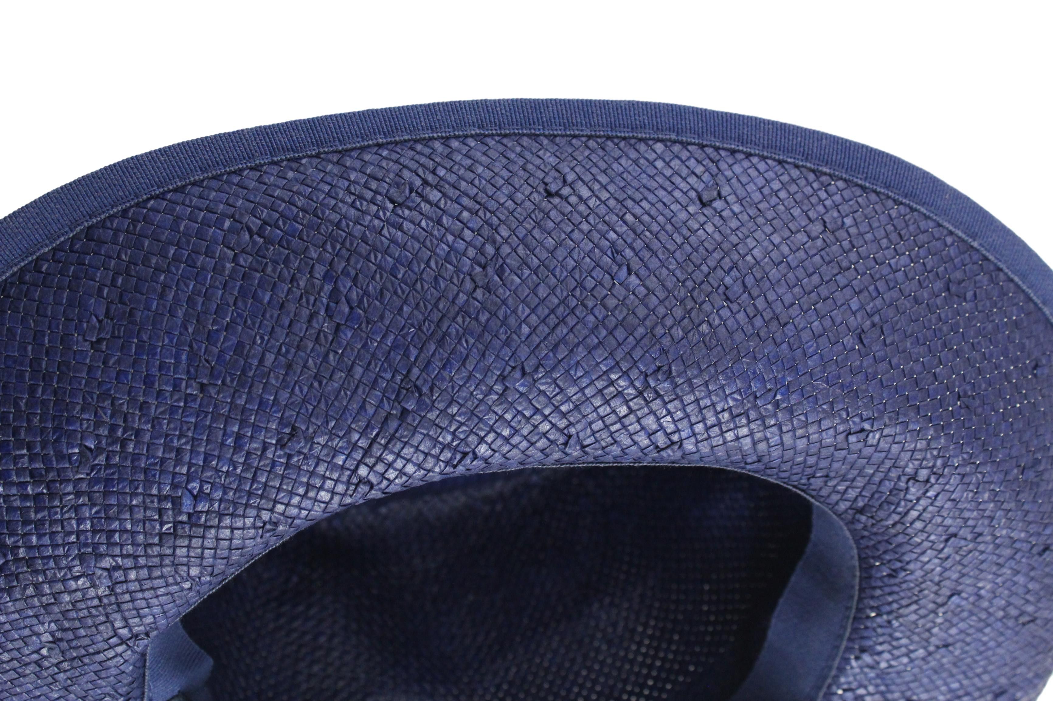 Armani ARMANI JEANS C5453 Hat Women's ONE SIZE Ribbon Casual Blue Size ONE SIZE - 7 Thumbnail