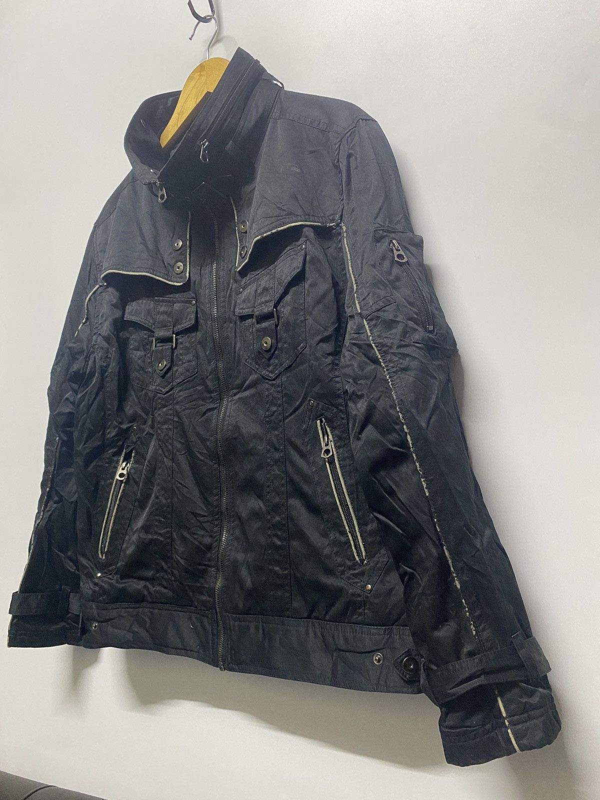 14th Addiction Create Barefoot Japanese Punk Style Multi Pocket Jacket Size US XL / EU 56 / 4 - 4 Thumbnail