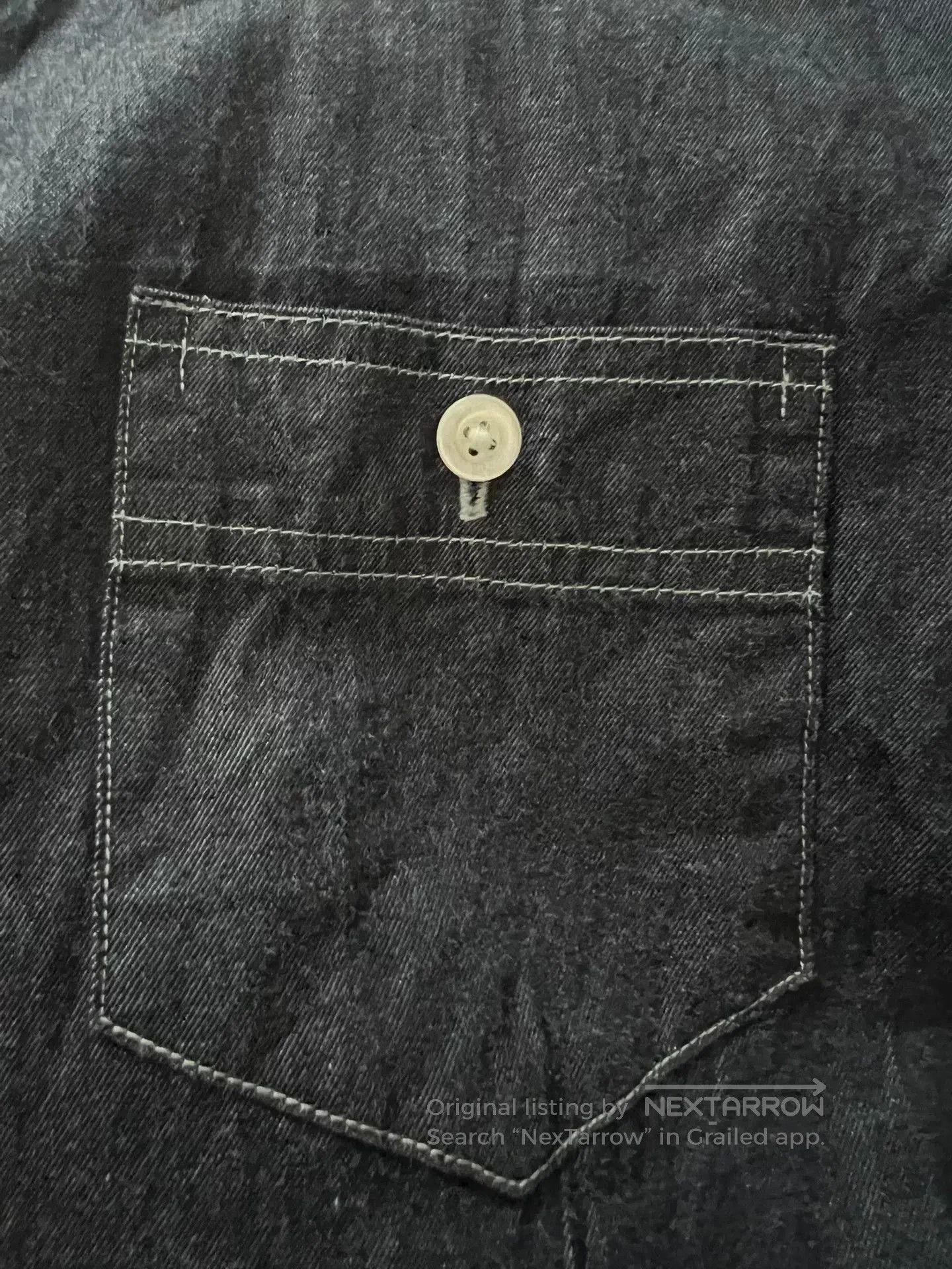 Old Joe Old Joe Indigo Dyed Stand Collar Work Shirt. Size US M / EU 48-50 / 2 - 9 Thumbnail