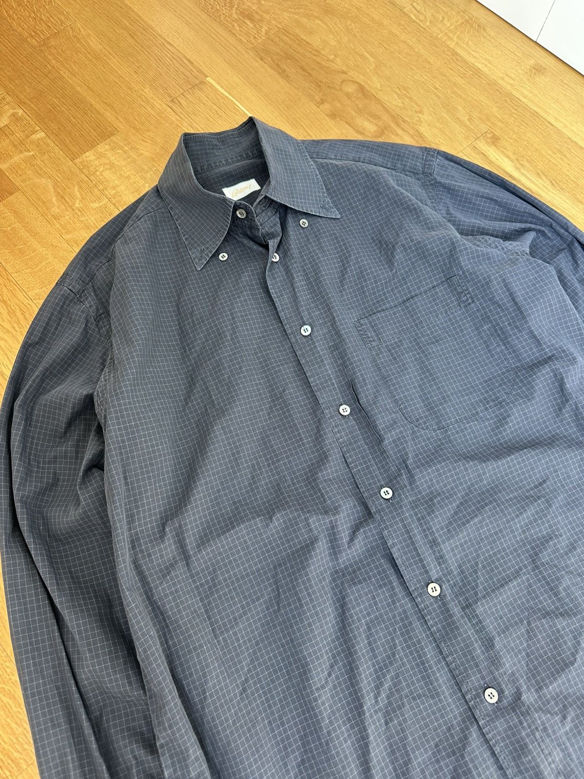 Brioni Made in Italy Brioni Black Shirt Size US XL / EU 56 / 4 - 6 Thumbnail