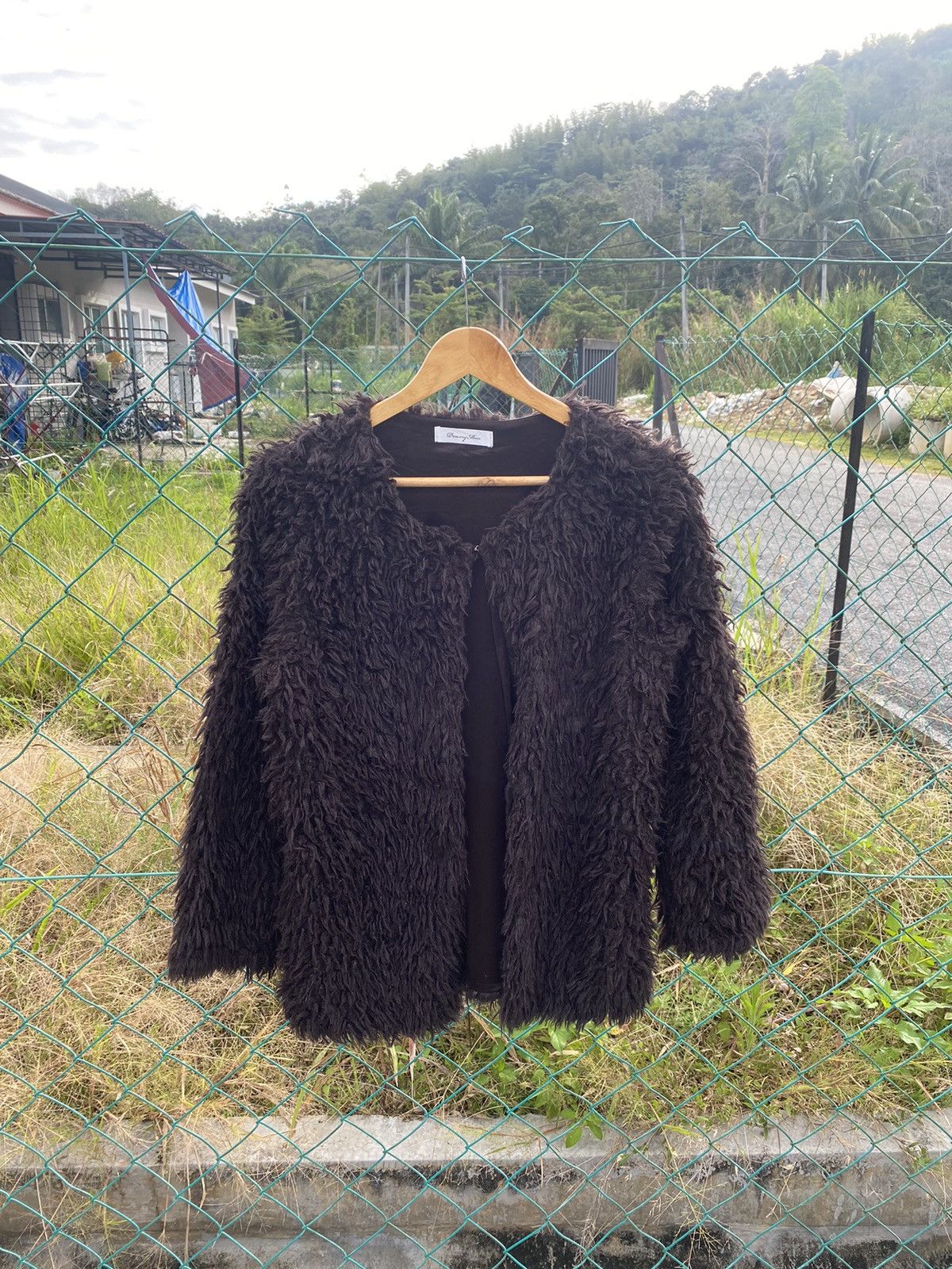 image of Steals Dreamy Mink Faux Fur Cardigan in Brown, Women's (Size Medium)