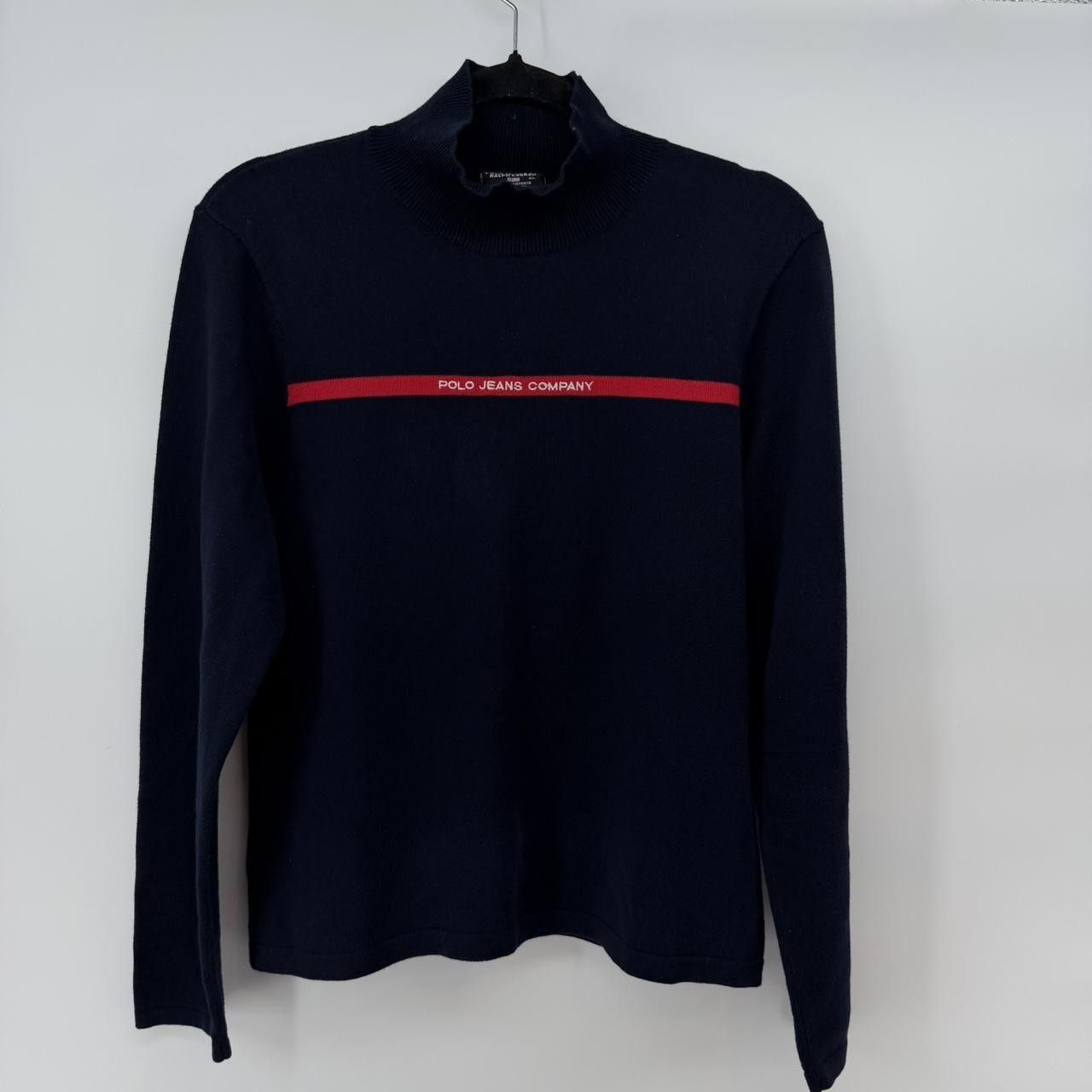 Polo Ralph Lauren VTG Polo Jeans CO Ralph Lauren Men Navy Blue Sweater XL Size US XL / EU 56 / 4 - 1 Thumbnail