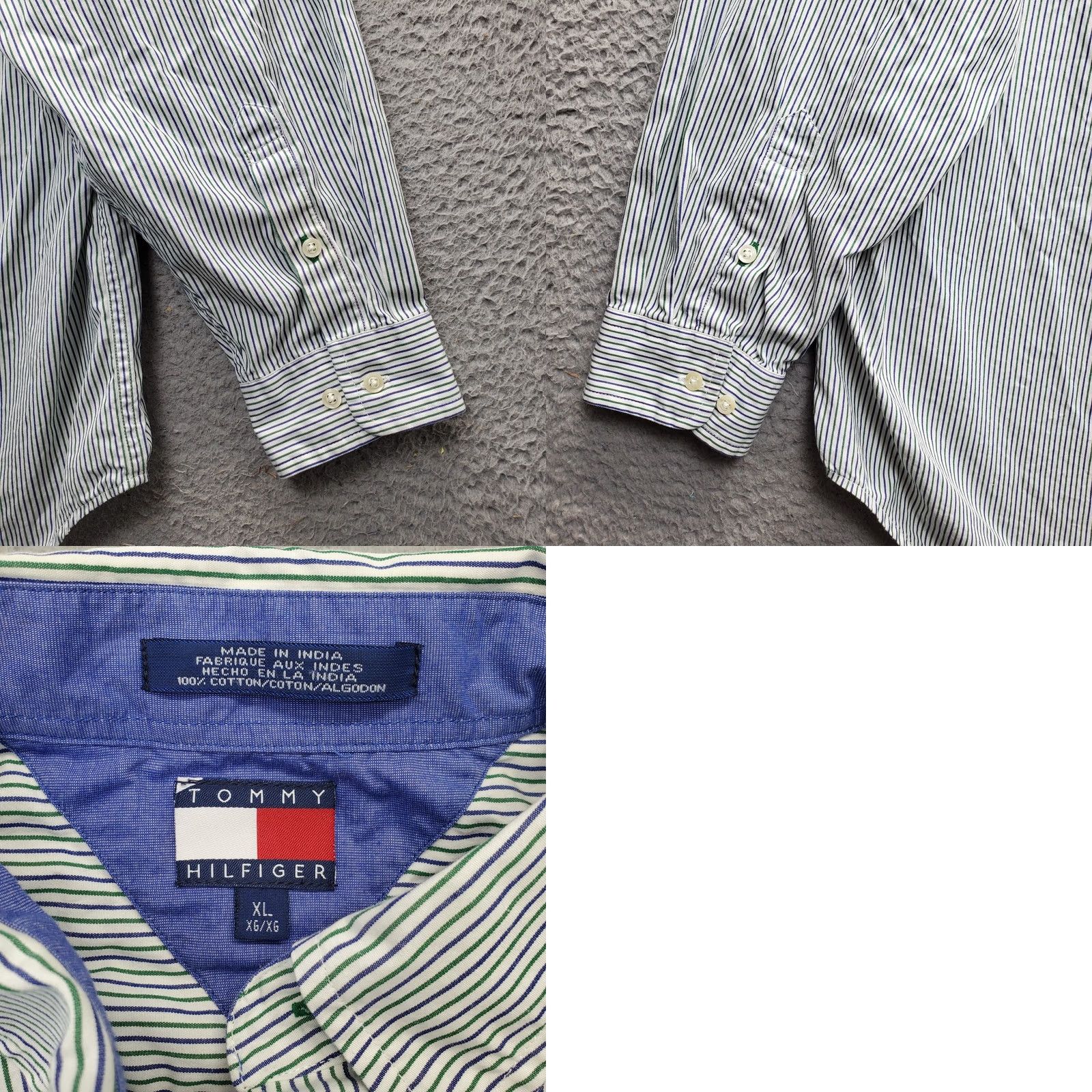 Tommy Hilfiger Tommy Hilfiger Shirt Mens XL Multicolor Striped Long Sleeve Collared Button Down Size US XL / EU 56 / 4 - 8 Thumbnail