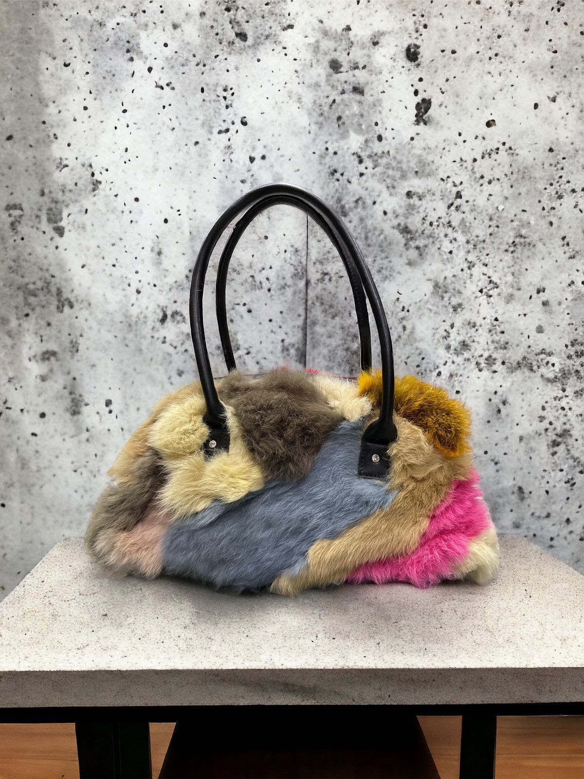 Yoshiyuki Konishi VINTAGE YOSHIYUKI KONISHI FICCE FAUX FUR LEATHER BAG Size ONE SIZE - 1 Thumbnail