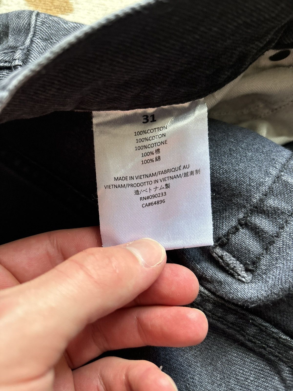 Fear of God Black Fear of God Denim Size US 31 - 8 Thumbnail