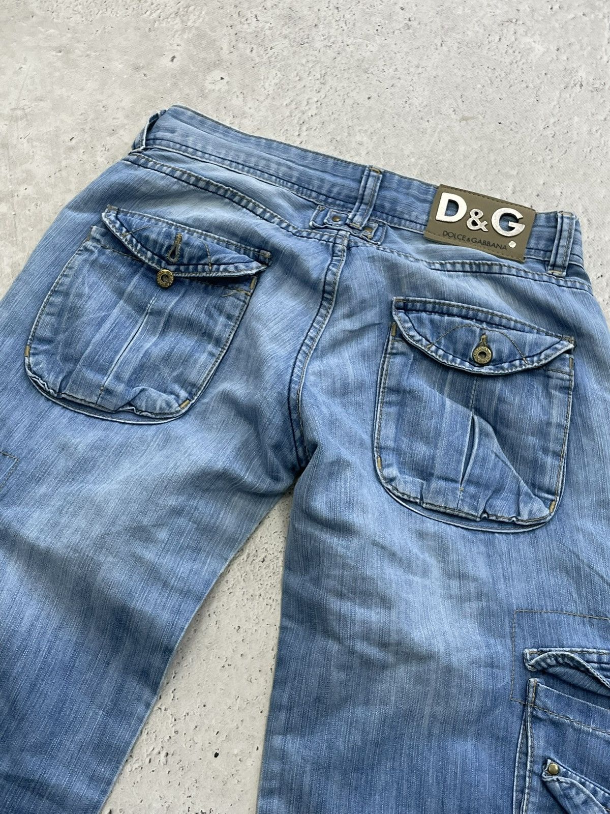 Dolce & Gabbana Rare flared denim cargo Dolce Gabbana 2000s pants jeans Size US 29 - 12 Thumbnail