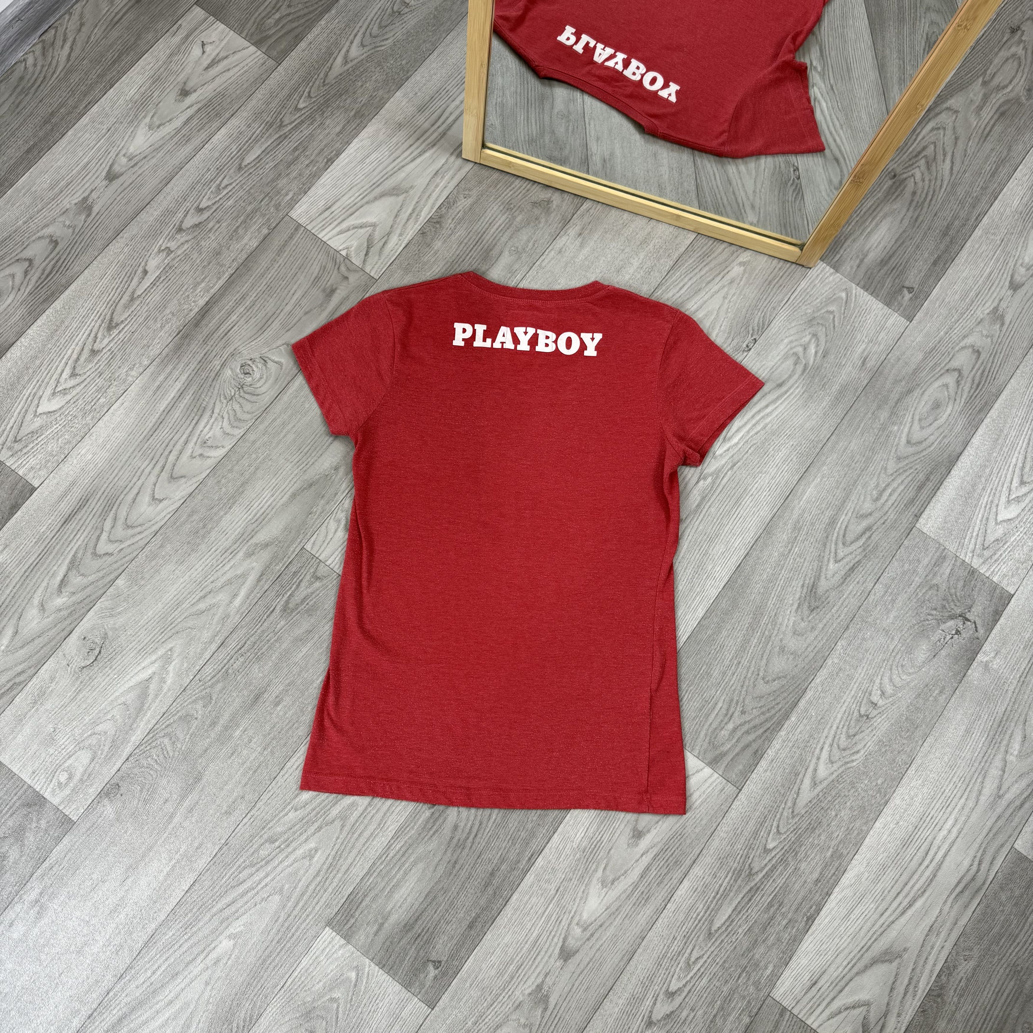 Playboy Vintage Playboy 00s Bunny Graphic Red Tee Shirt Size S / US 4 / IT 40 - 2 Thumbnail