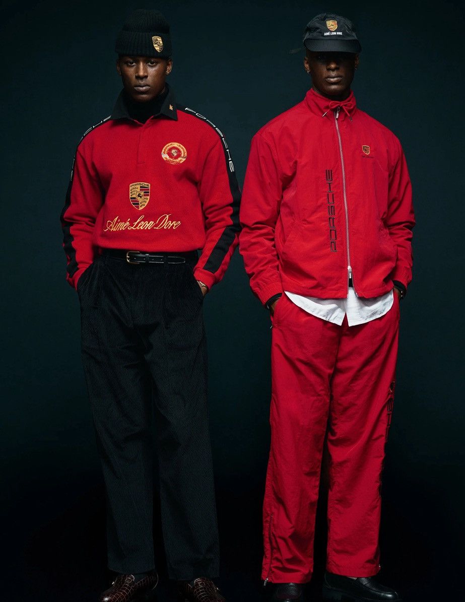 Aime Leon Dore × Porsche Design Aimé Leon Dore ALD Porsche Crest Rugby Red Size US L / EU 52-54 / 3 - 4 Thumbnail