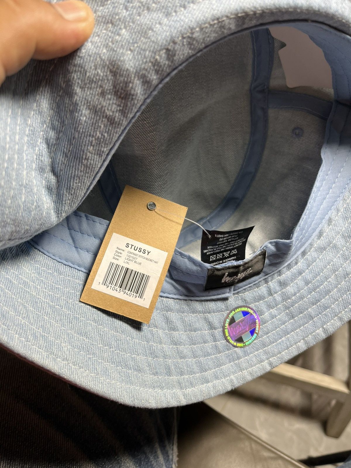 Stussy Stussy contrast stitch bucket hat Size ONE SIZE - 5 Thumbnail
