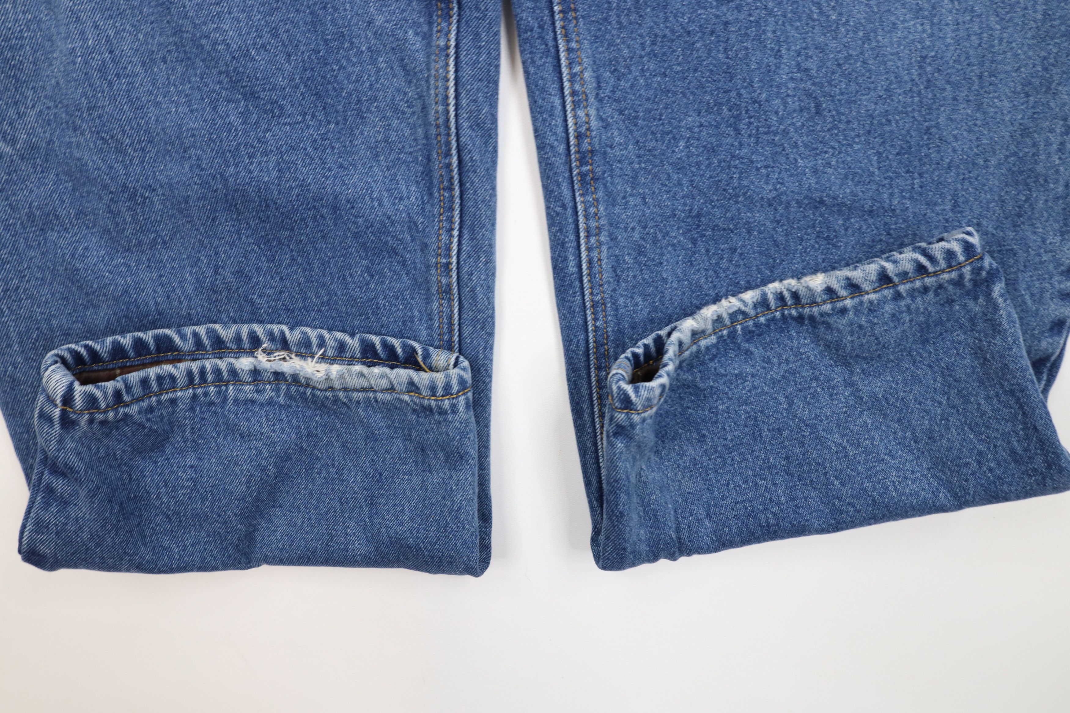 Cabelas Vintage Cabelas Heavyweight Flannel Lined Denim Jeans Blue Size US 42 / EU 58 - 6 Thumbnail