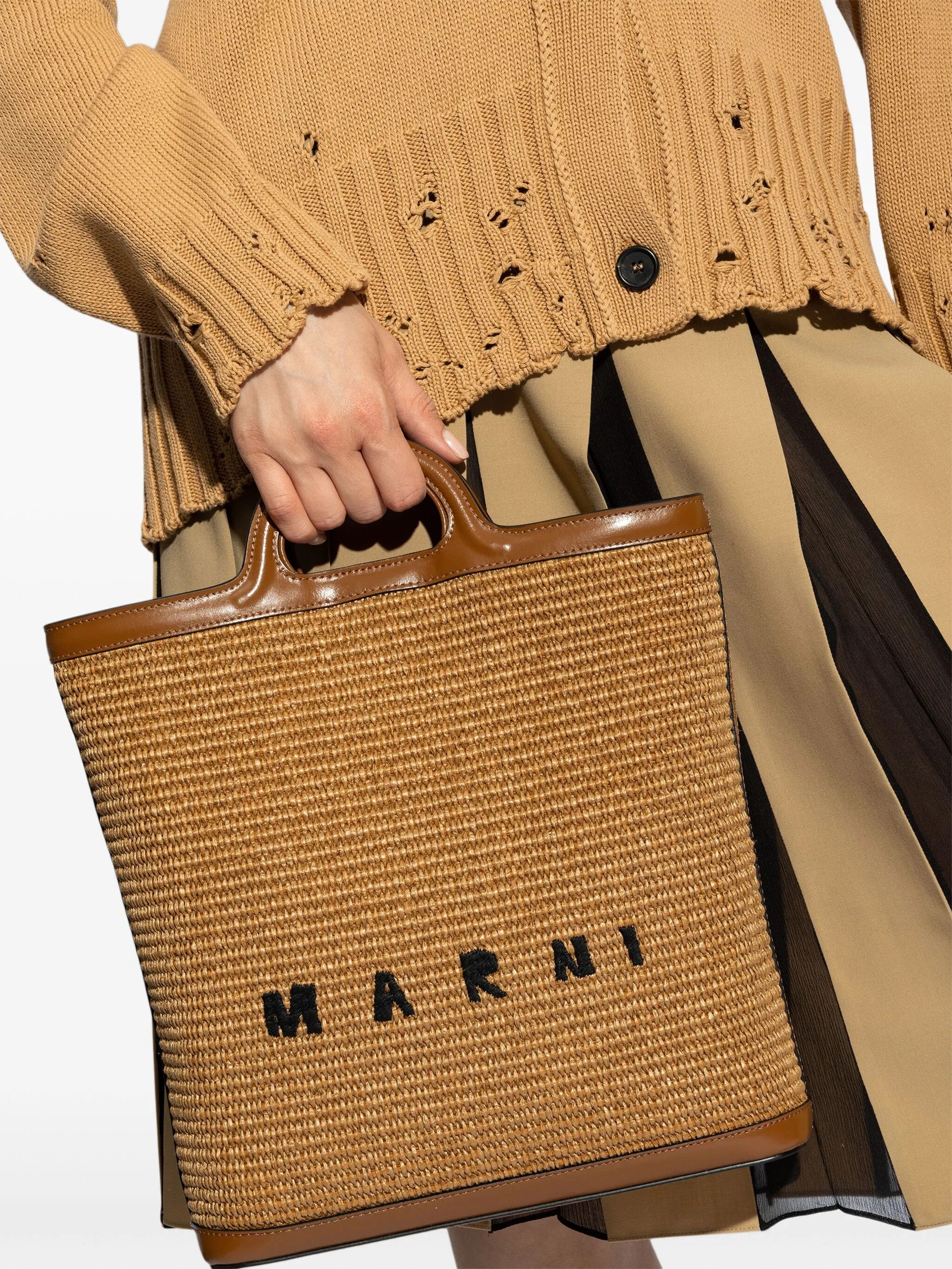 Marni o1s22i1n0525 Size: OS / Tropicalia Handbag in Brown Size ONE SIZE - 2 Thumbnail