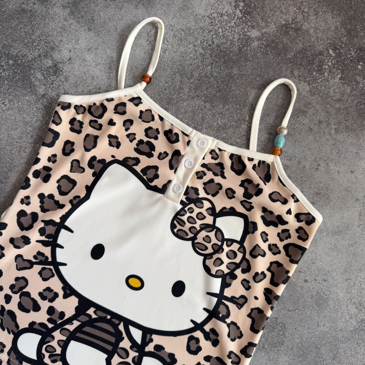 Hysteric Glamour × Japanese Brand × Vintage Hello Kitty Amazing Y2K Sexy Glam Leopard Tank Top Size M / US 6-8 / IT 42-44 - 2 Thumbnail