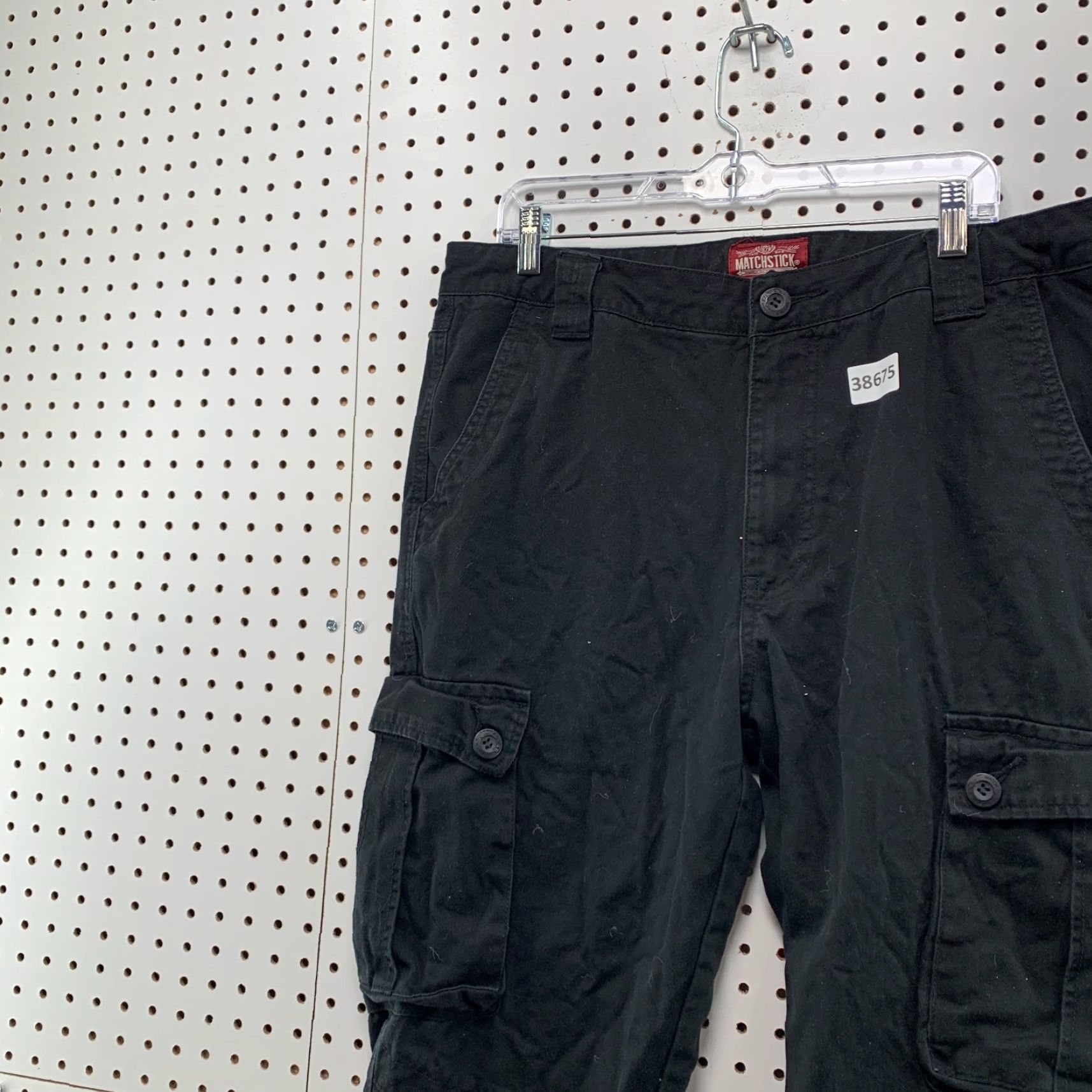 Vintage VINTAGE Matchstick Cargo Pants Black Mens Utility Pocket Size 38x31 Skateboard Size US 38 / EU 54 - 5 Thumbnail