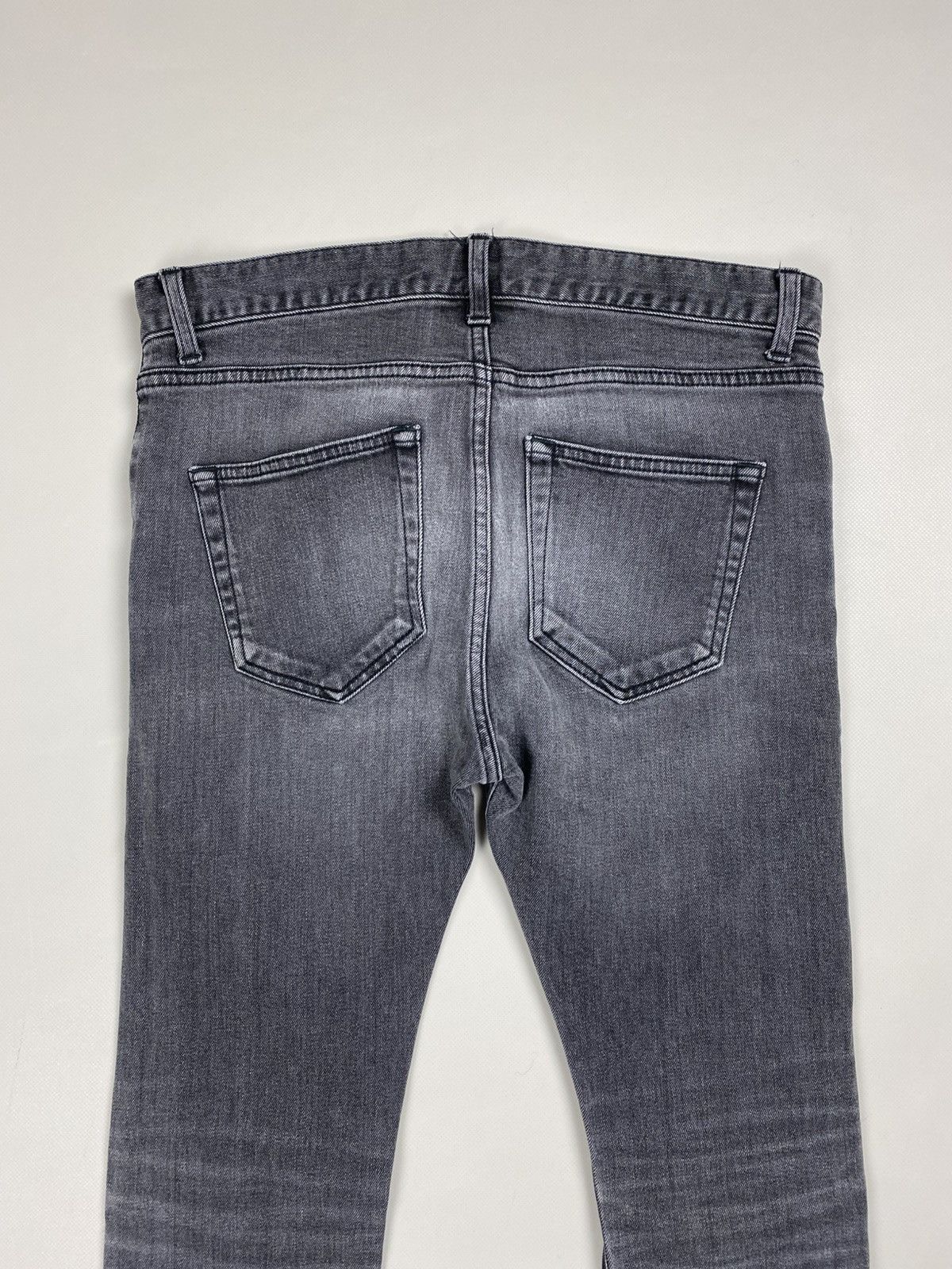Balenciaga Balenciaga ladies distressed denim skinny biker jeans Size 28" / US 6 / IT 42 - 23 Thumbnail