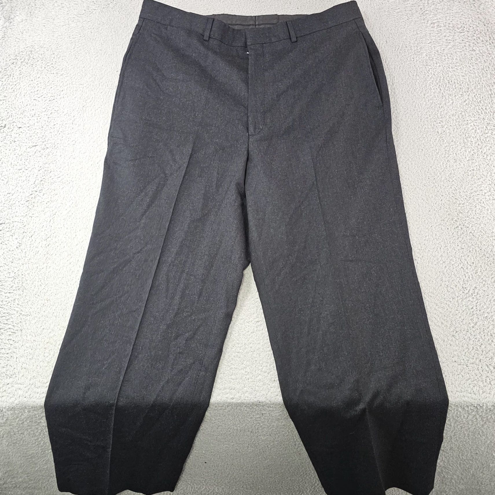 Brooks Brothers Brooks Dress Pants Mens 36x27 Gray Wool Stretch Flat Front Trousers Canada Business Formal Workwear Size US 36 / EU 52 - 2 Thumbnail