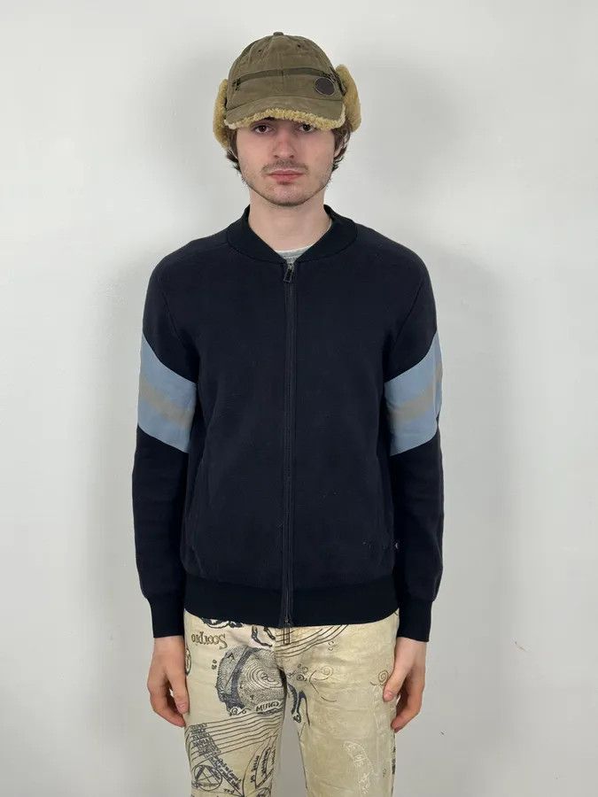 Emporio Armani AW2019 Emporio Armani Navy Slim Zip-up Sweater Size US S / EU 44-46 / 1 - 2 Thumbnail