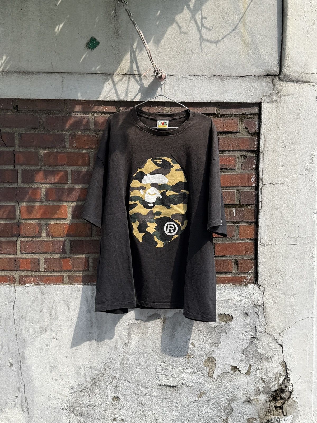 Bape 1st Camo Big Ape Head Tee Size US XXL / EU 58 / 5 - 1 Thumbnail