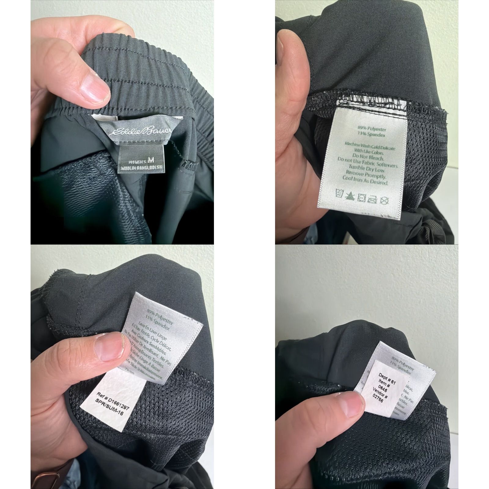 Eddie Bauer Eddie Bauer Womens Medium Ankle Pants Hiking Polyester Spandex Gray 32x30 Size 32" / US 10 / IT 46 - 9 Thumbnail