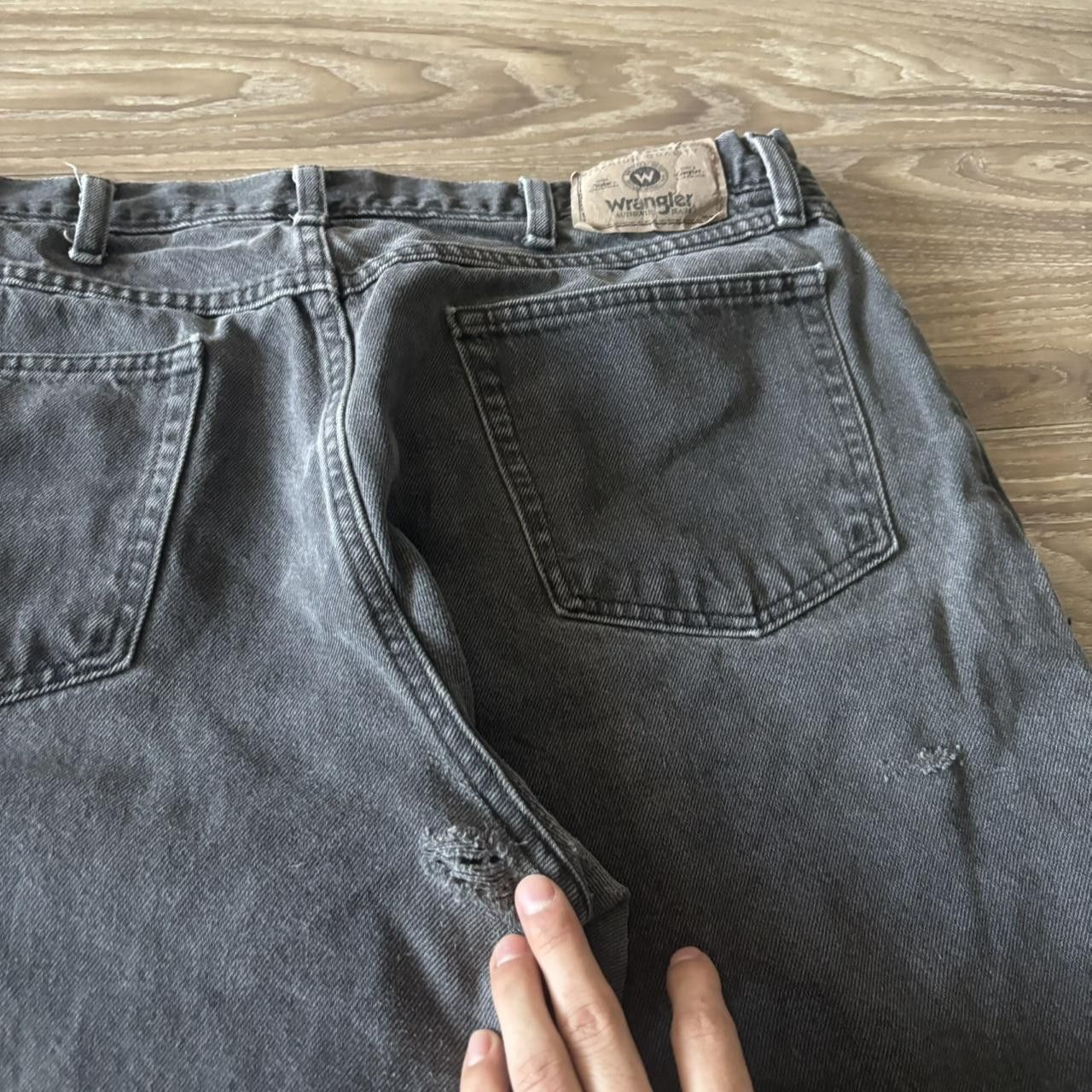 Vintage Crazy Vintage Y2K/2000s Grunge Faded Black Denim Jeans! 36x32 Size US 36 / EU 52 - 7 Thumbnail