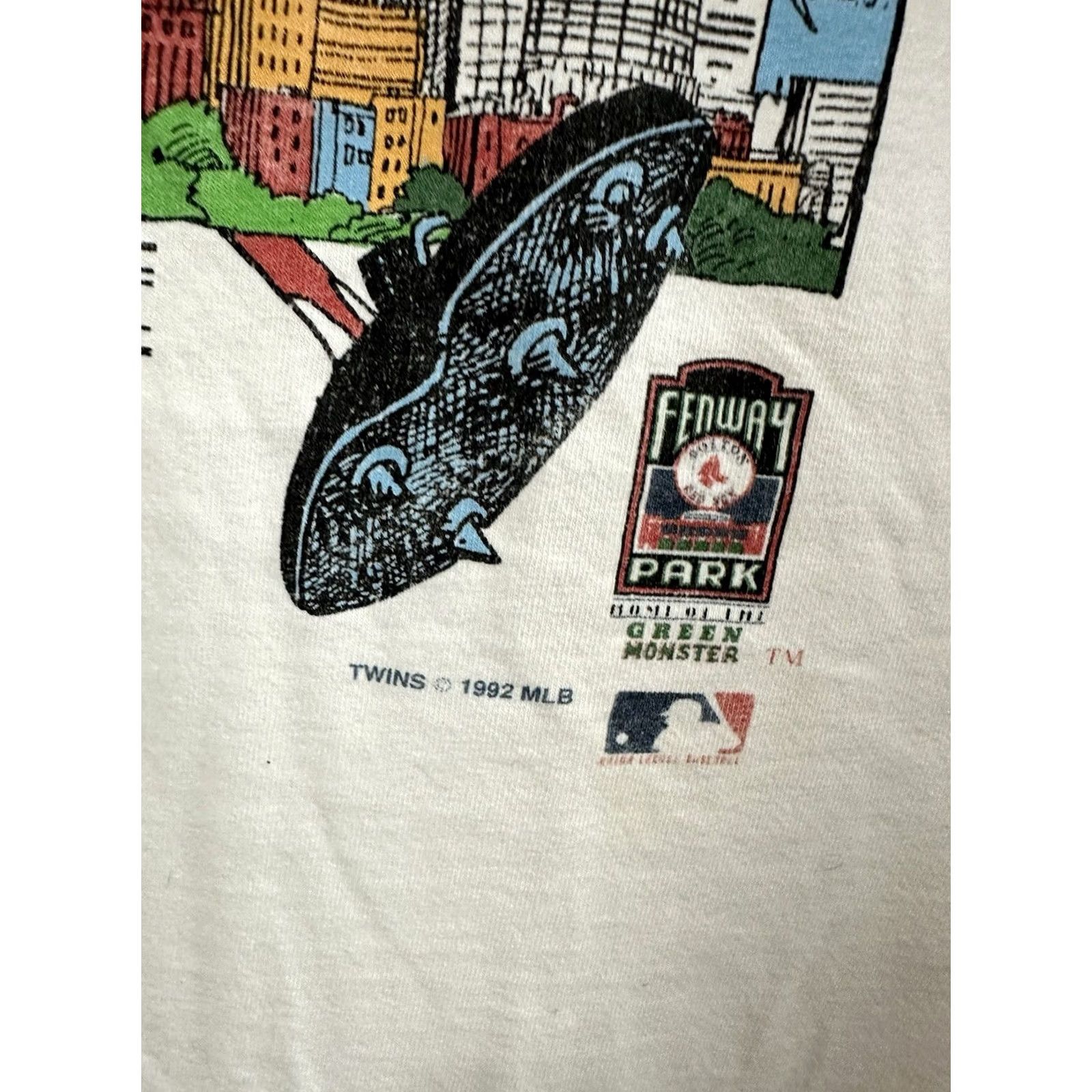 MLB VTG Boston Red Sox MLB Home Of The Green Monster Art Baseball Worn T-Shirt XL Red Mens Shirt Size US XL / EU 56 / 4 - 5 Thumbnail