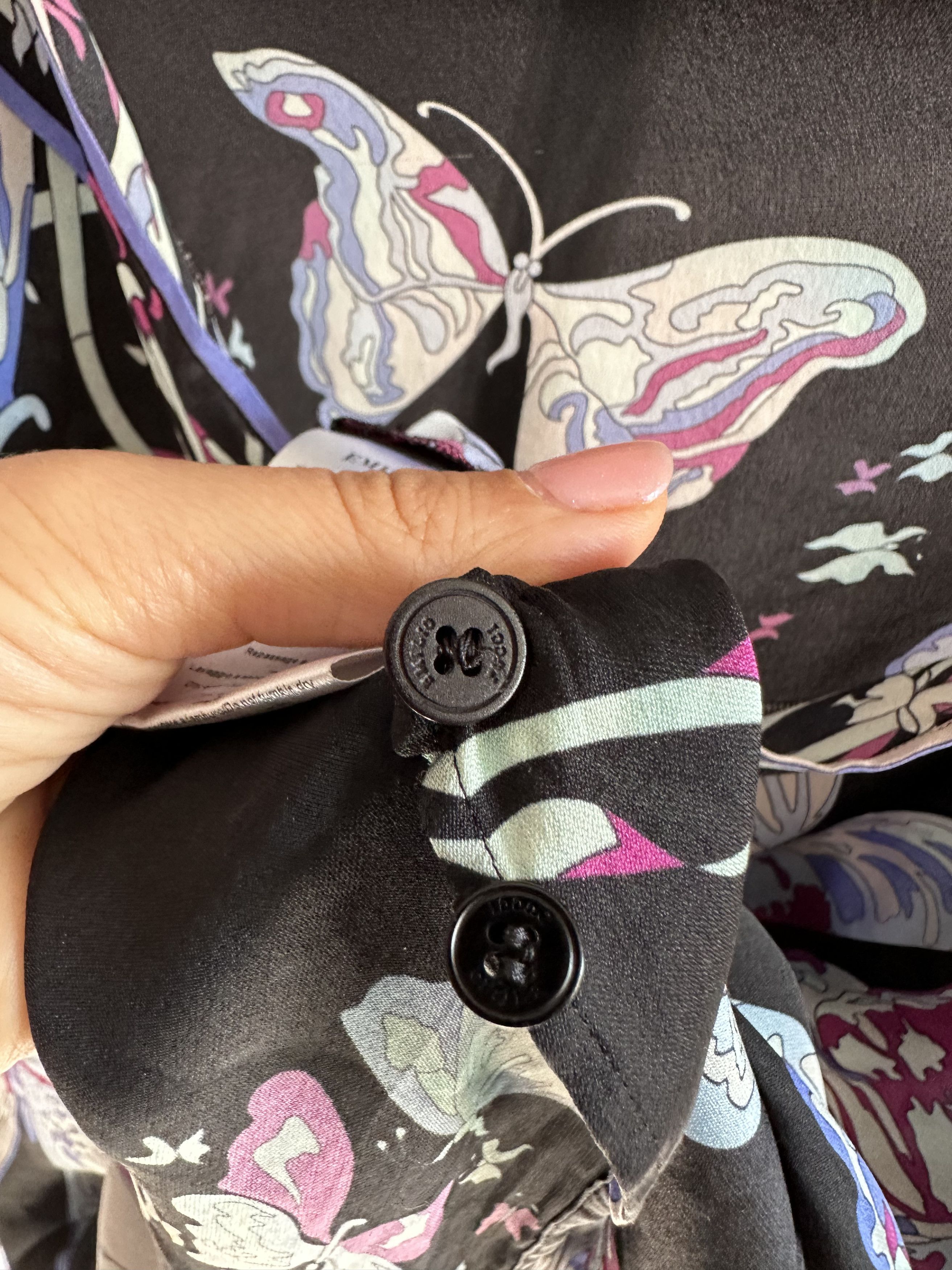 Emilio Pucci × Vintage Emilio Pucci silk butterfly print Size XS / US 0-2 / IT 36-38 - 8 Thumbnail