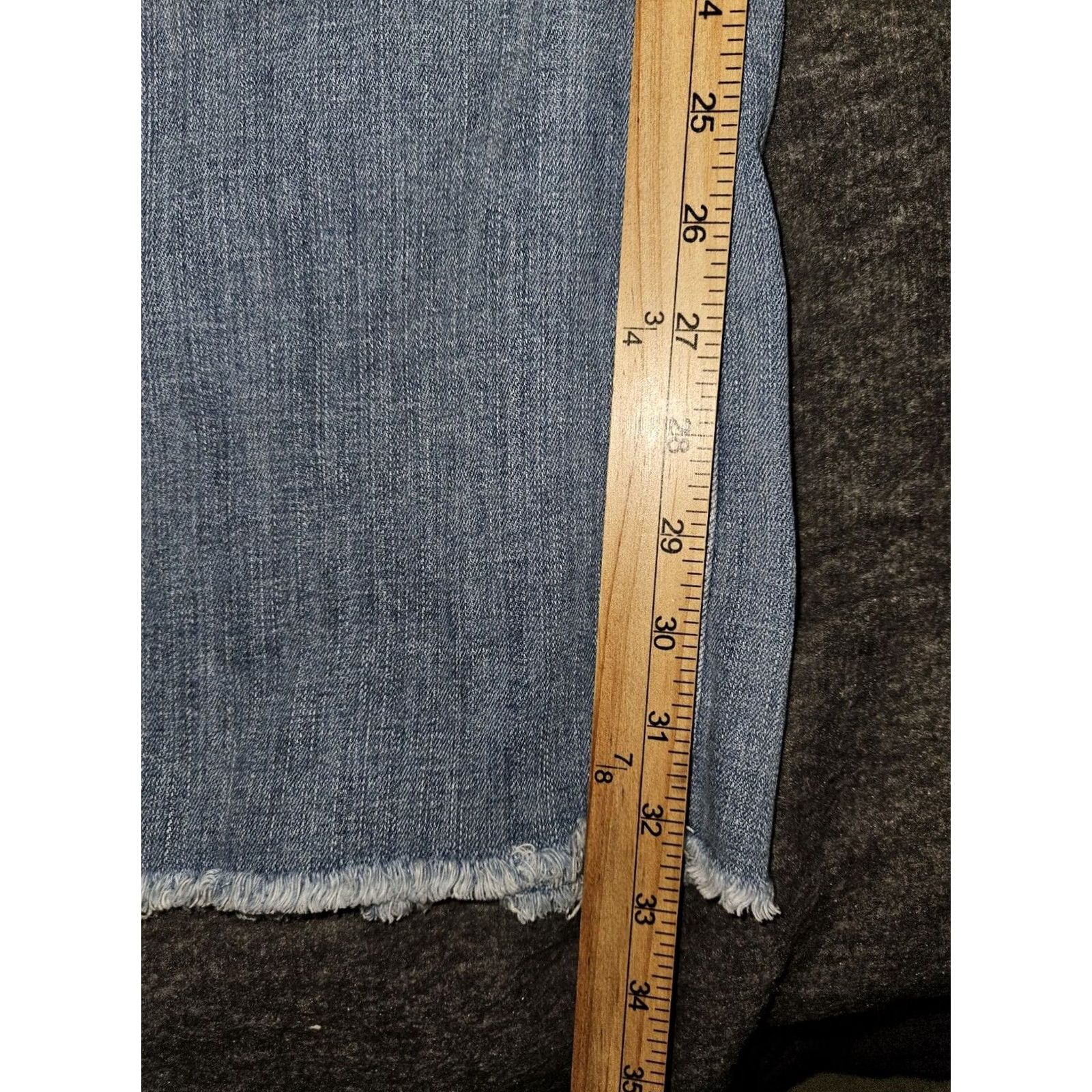 Ariat Ariat Real Regina Bootcut Jeans Women's 24W High Rise Blue Frayed Western Jeans 32in inseam Plus Womens Size 42" / US 20 - 5 Thumbnail