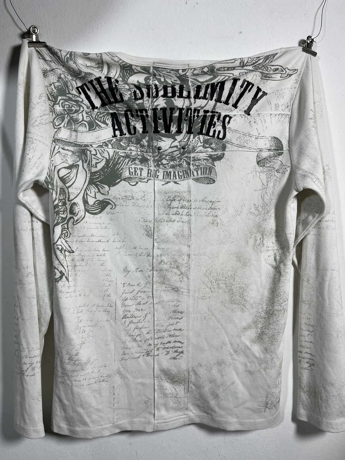 Japanese Brand 2000's In The Attic Sick Tribal Poem Longsleeve Size US L / EU 52-54 / 3 - 3 Thumbnail