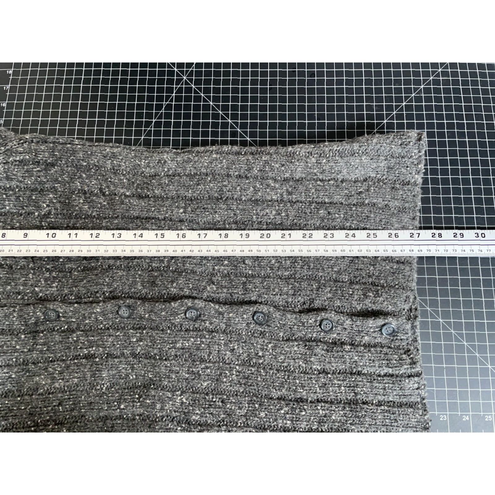 J.Crew VINTAGE J.CREW Cardigan Sweater Women's Medium Gray Wool Knit Collar Preppy 90s Classic Retro Size M / US 6-8 / IT 42-44 - 6 Thumbnail