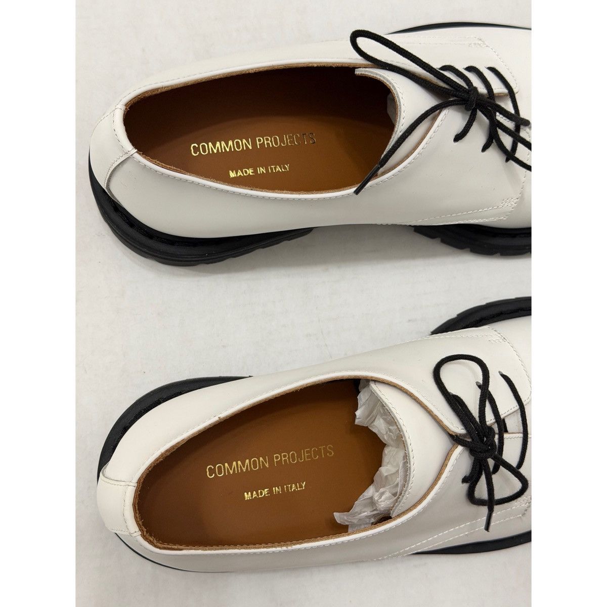 Common Projects COMMON PROJECTS WHITE OFFICER DERBY SHOES Size US 9 / EU 42 - 15 Thumbnail