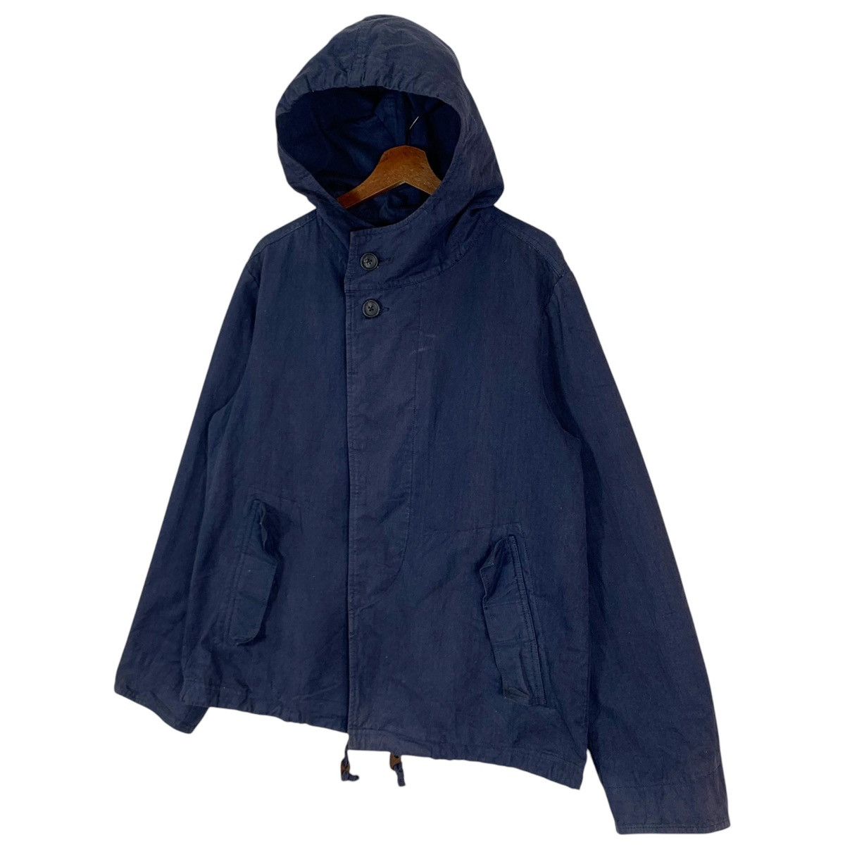 Issey Miyake × Japanese Brand VINTAGE QUADRO JAPANESE BRAND MILITARY HOODIE JACKET Size US L / EU 52-54 / 3 - 2 Thumbnail