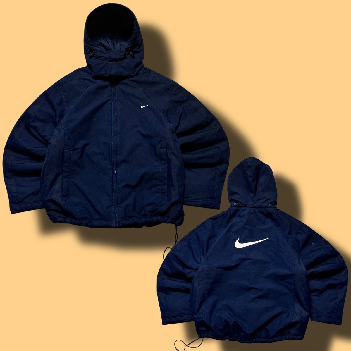 Nike × Streetwear × Vintage 00s Nike Vintage Drill Oversize Down  