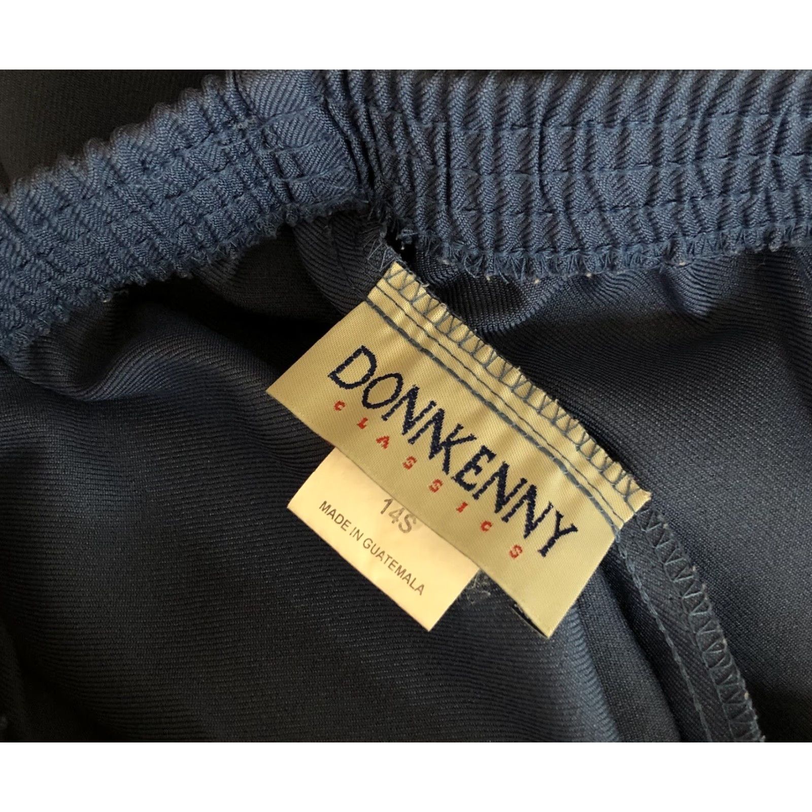 Vintage DonnKenny Dress Slacks Pants 14S 28” Blue Straight Leg Workwear Career Pants Women XS? Size 28" / US 6 / IT 42 - 3 Thumbnail