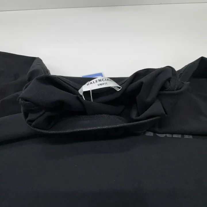 Balenciaga Balenciaga SS22 Distressed Logo T-Shirt for Women 0079-2507 Size XXS / US 00 / IT 34 - 4 Thumbnail