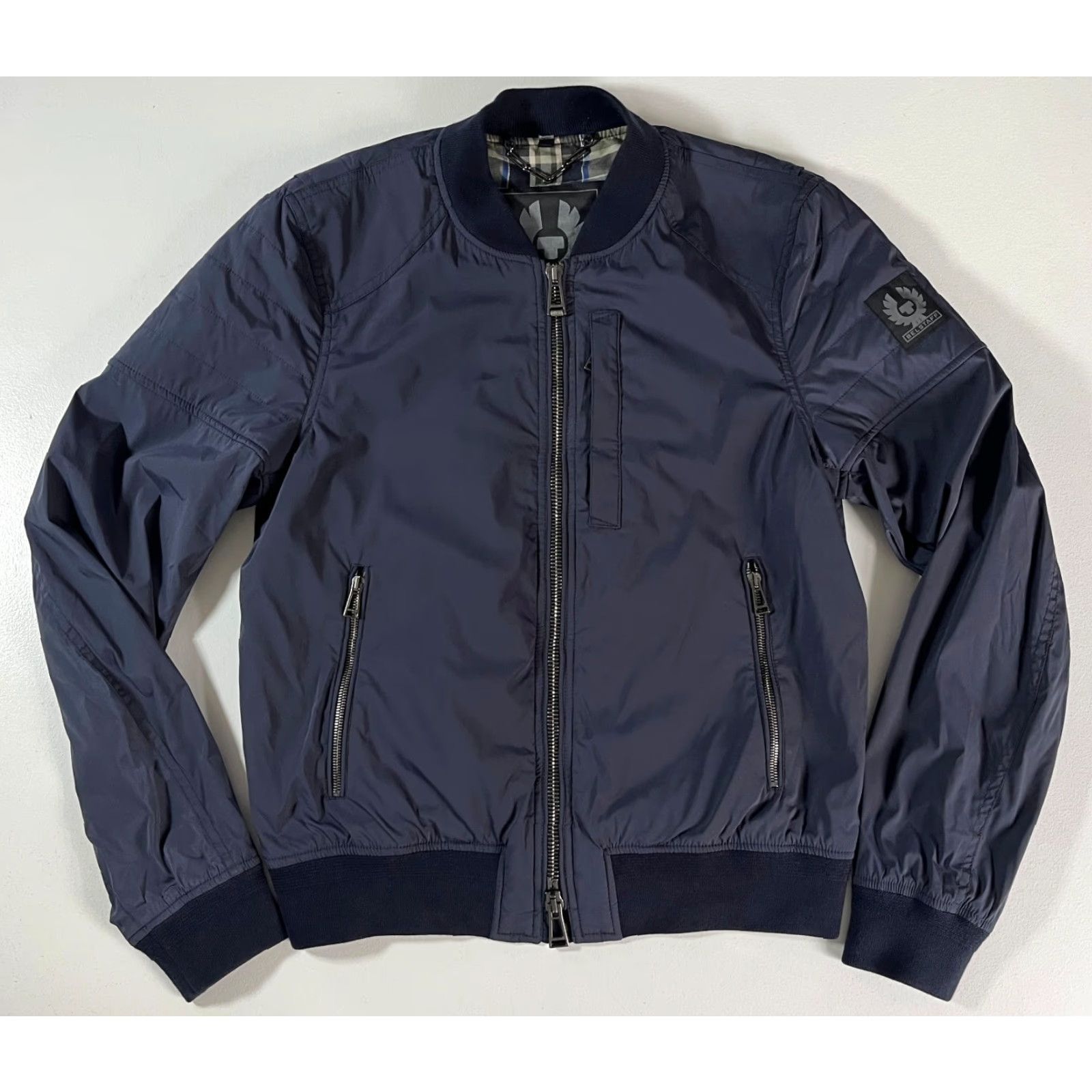 Belstaff VINTAGE Belstaff Stockdale Bomber Jacket Blue Sz S Mens Jacket Size US S / EU 44-46 / 1 - 3 Thumbnail