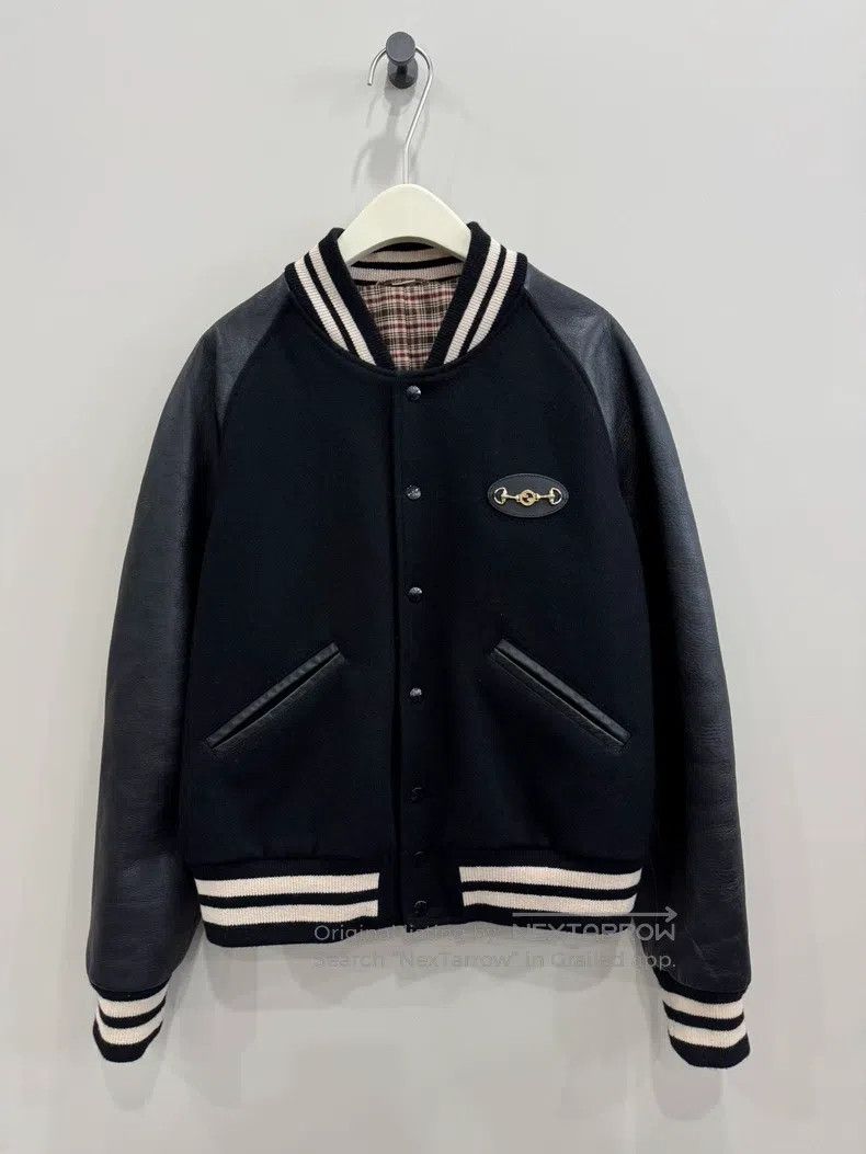 Gucci Gucci Woollen leather jacket Size US M / EU 48-50 / 2 - 1 Thumbnail