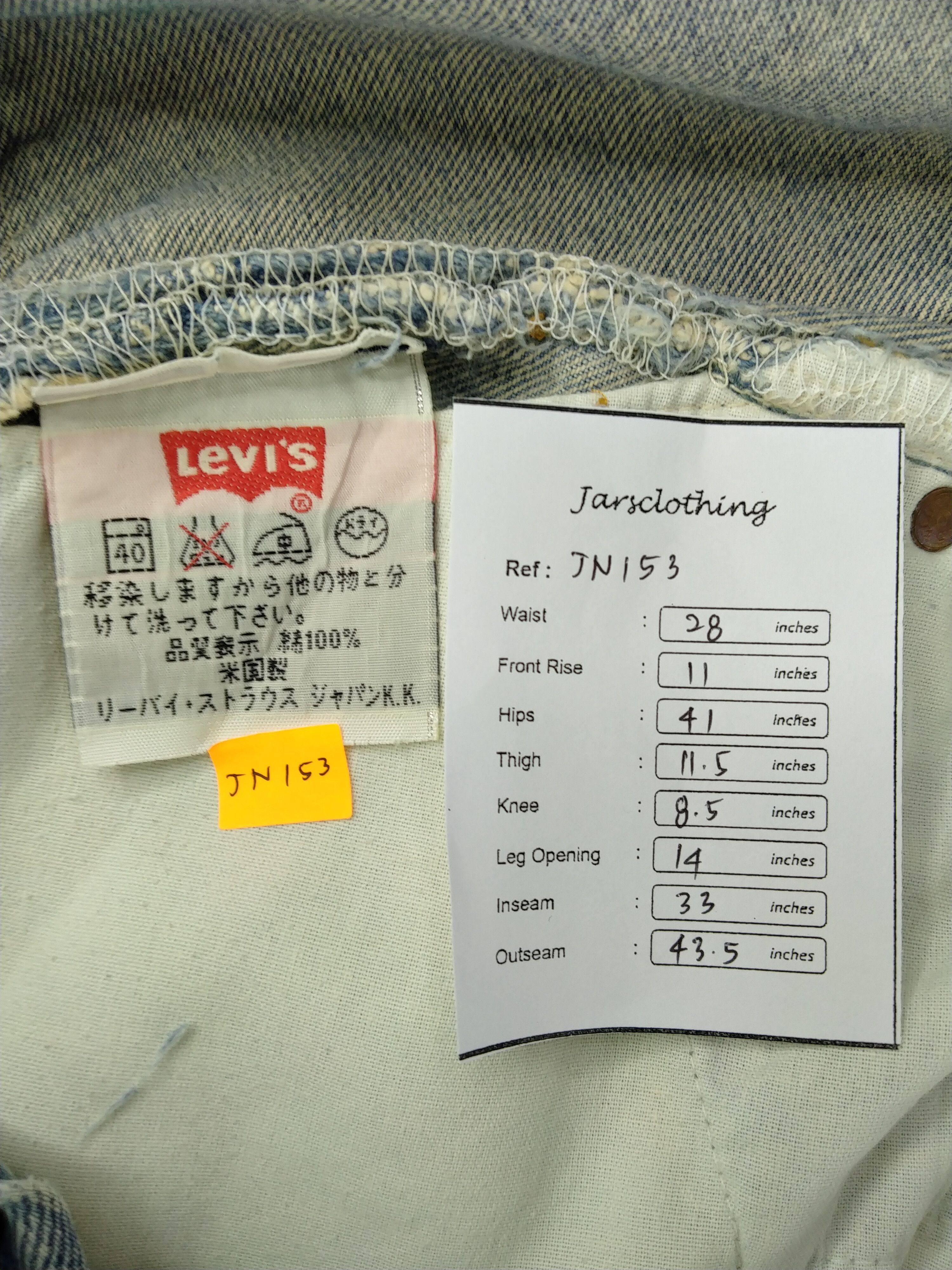 Levi's Light Wash Distressed Vintage Levi's 501 Denim 28x33 -JN153 Size US 28 / EU 44 - 12 Thumbnail