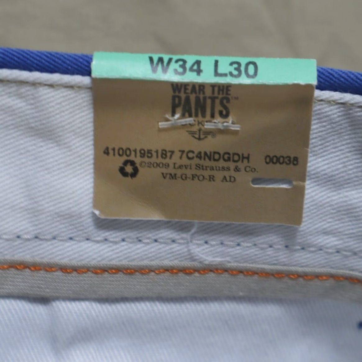 Dockers Dockers Kentucky Wildcats Cotton Khaki Chino Pants Blue Men's 34 Size US 34 / EU 50 - 5 Thumbnail