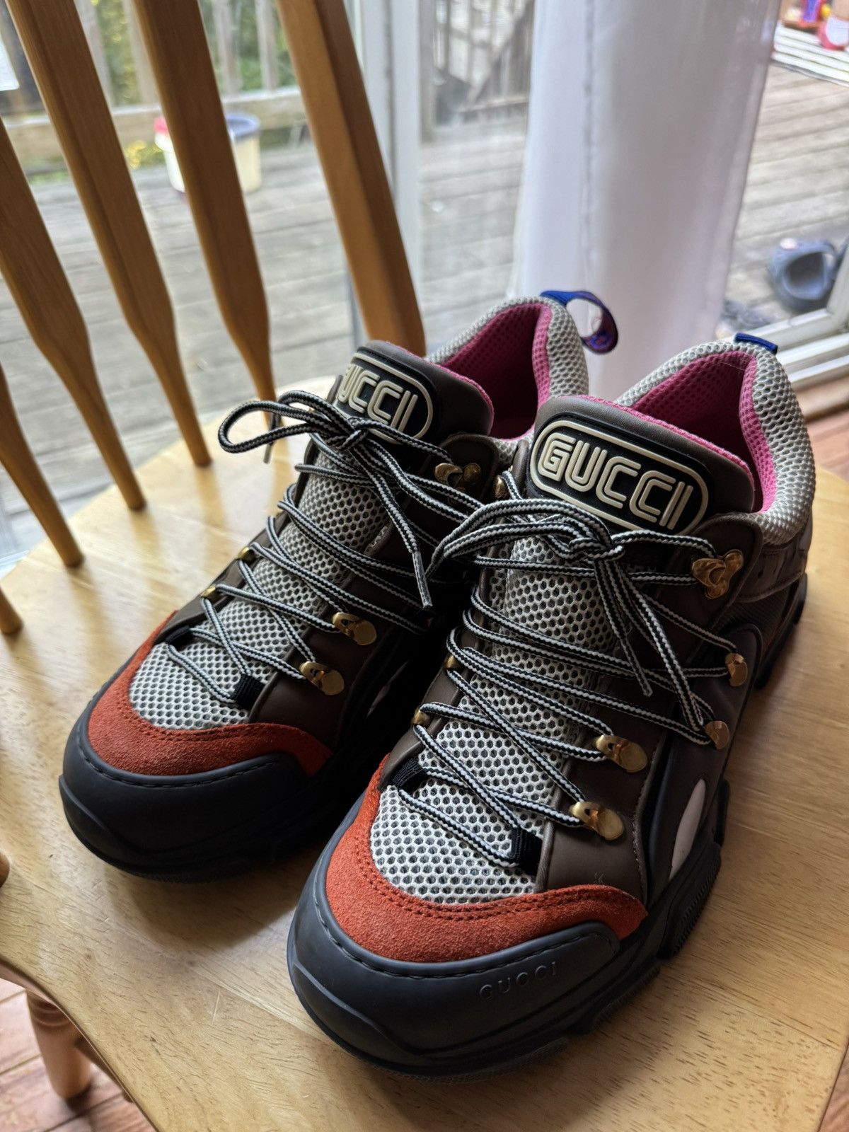 Gucci Gucci Flashtrek Crystal Grey Orange Size US 8 / IT 38 - 1 Thumbnail