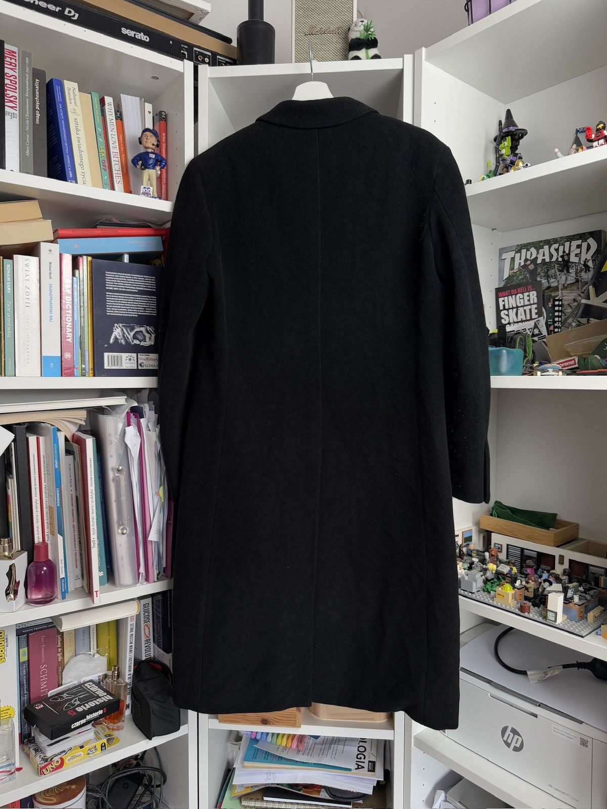 Designer × Max Mara Max Mara basic black wool coat jacket M designer luxury rare Size M / US 6-8 / IT 42-44 - 2 Thumbnail