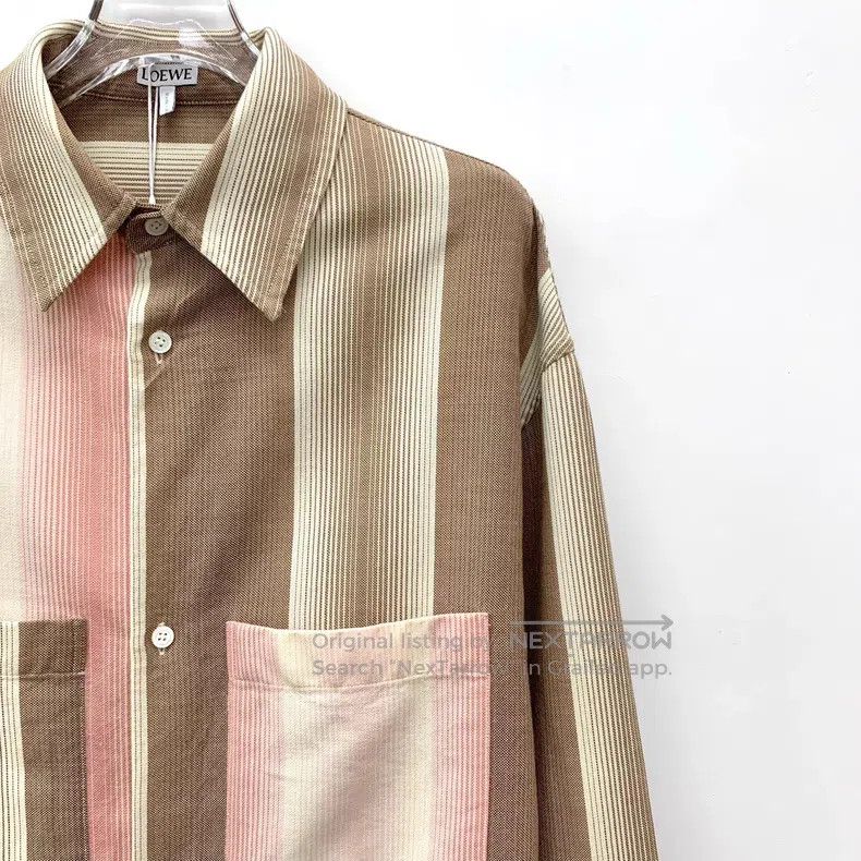 Loewe Loewe Color-Blocked Striped Logo Embroidered Wool Notched Size XS / US 0-2 / IT 36-38 - 3 Thumbnail