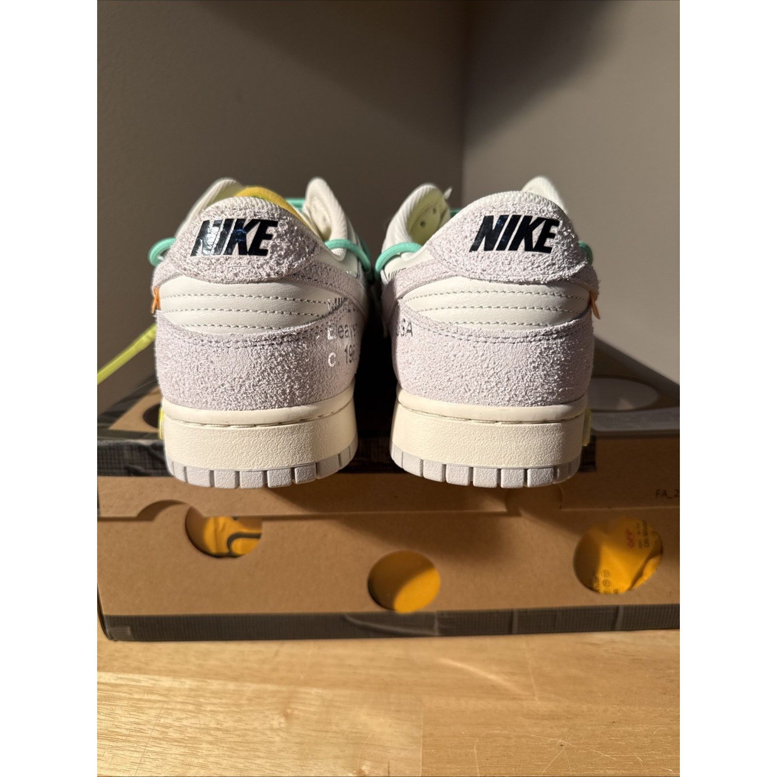 Nike NIKE x OFF WHITE DUNK LOW LOT 14/50 SZ 14 BRAND NEW All OG Size US 14 / EU 47 - 6 Thumbnail