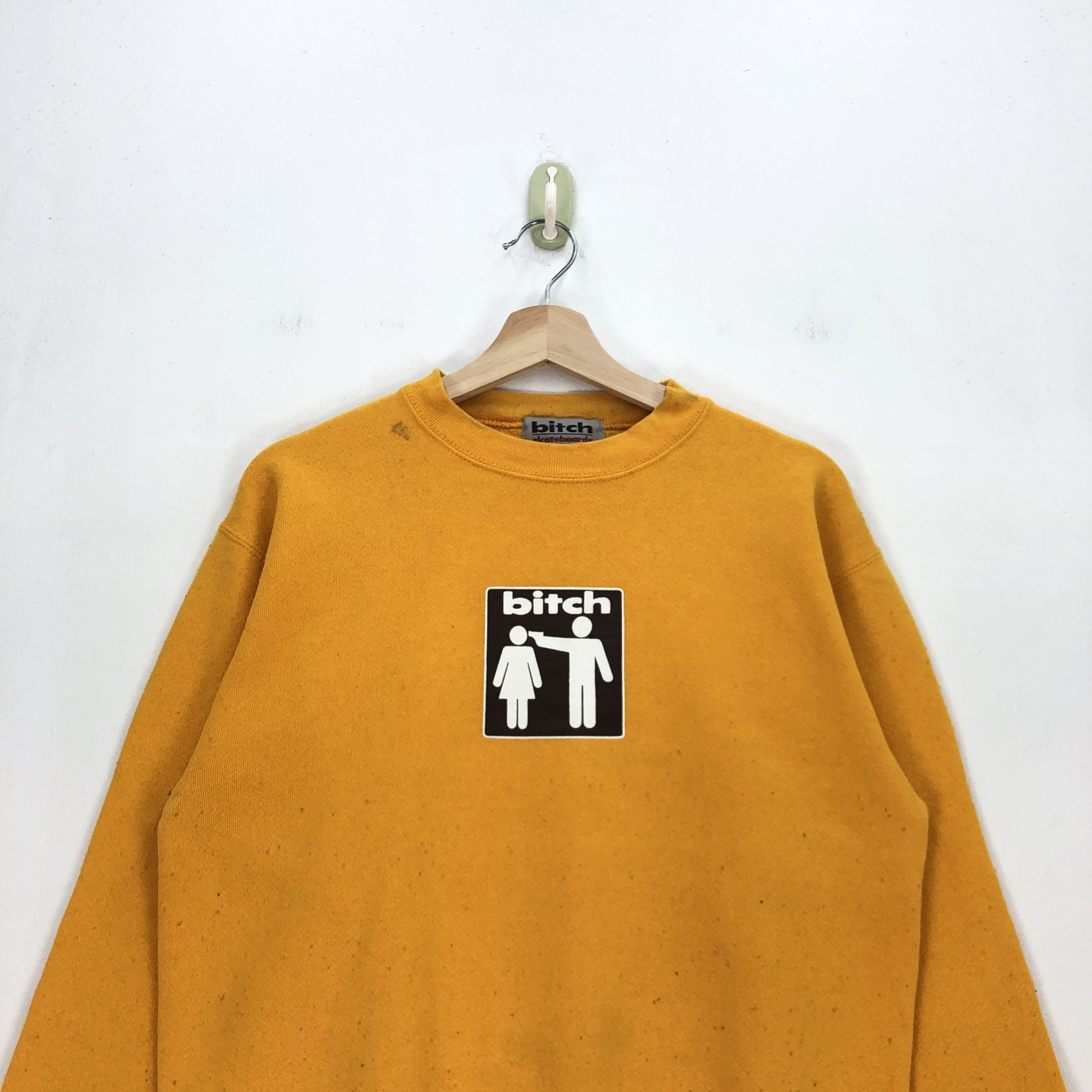 Vintage Vintage Bitch Skateboarding Sweatshirt Bitch Skate Sweater Size US M / EU 48-50 / 2 - 2 Thumbnail