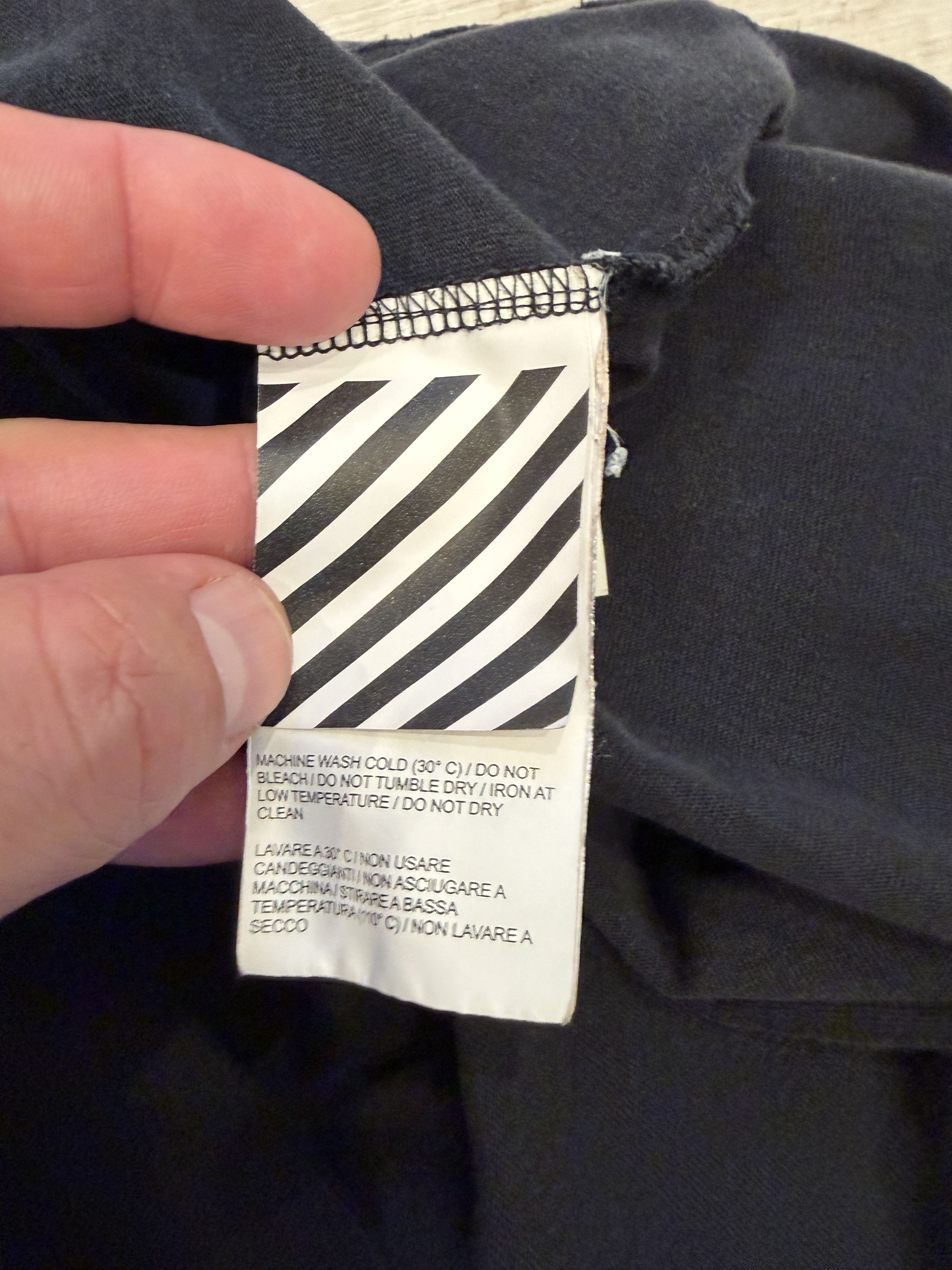 Off-White Off White 2013 Tee Black Main Label Early Virgil Era Size US XL / EU 56 / 4 - 8 Thumbnail