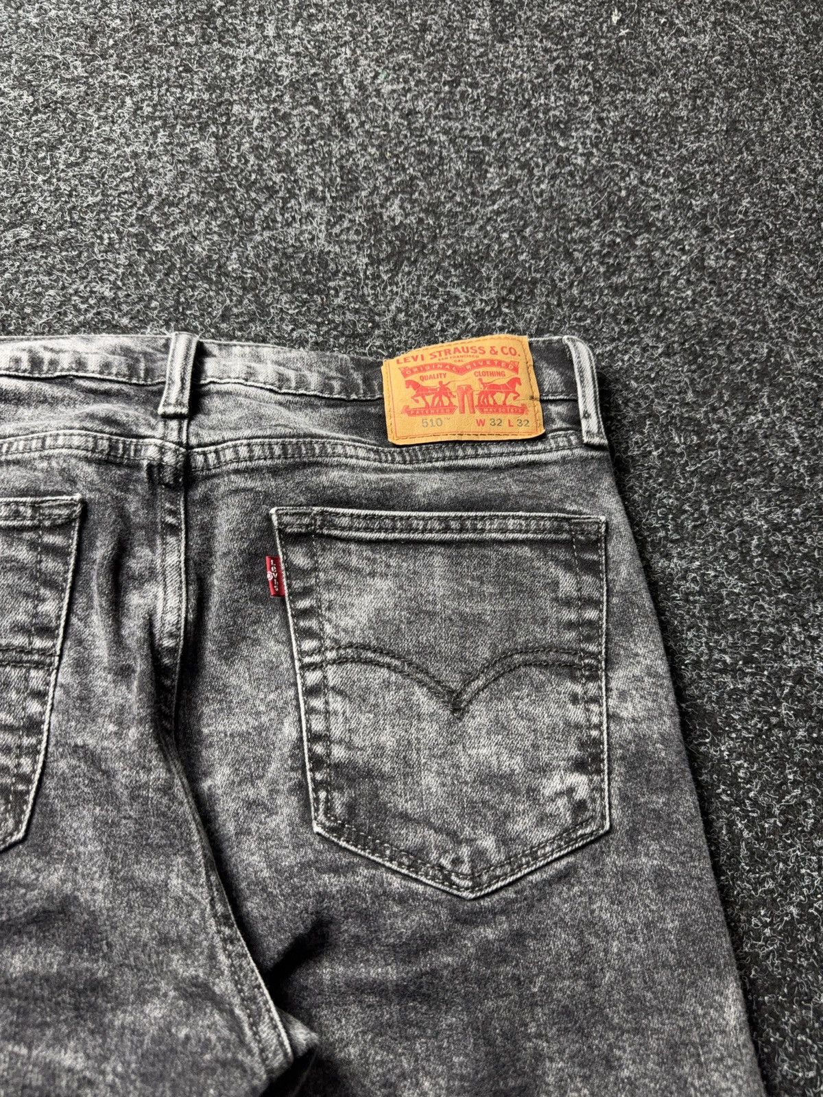 Levi's 00s Levi’s 510 Acid Wash Grey Denim Jeans W32 L32 Size US 32 / EU 48 - 16 Thumbnail
